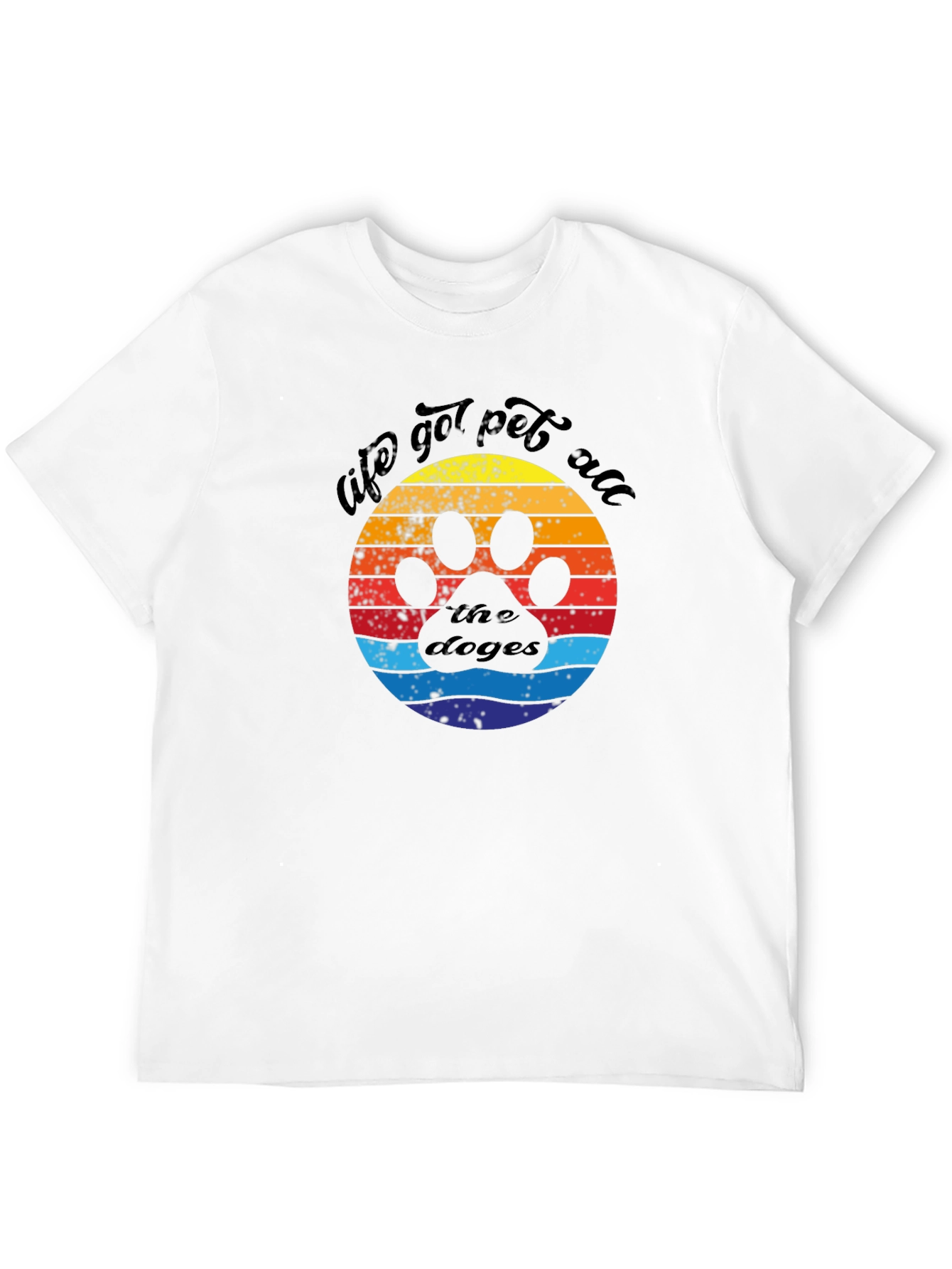 Life Got Pet All the Doges Graphic Tee