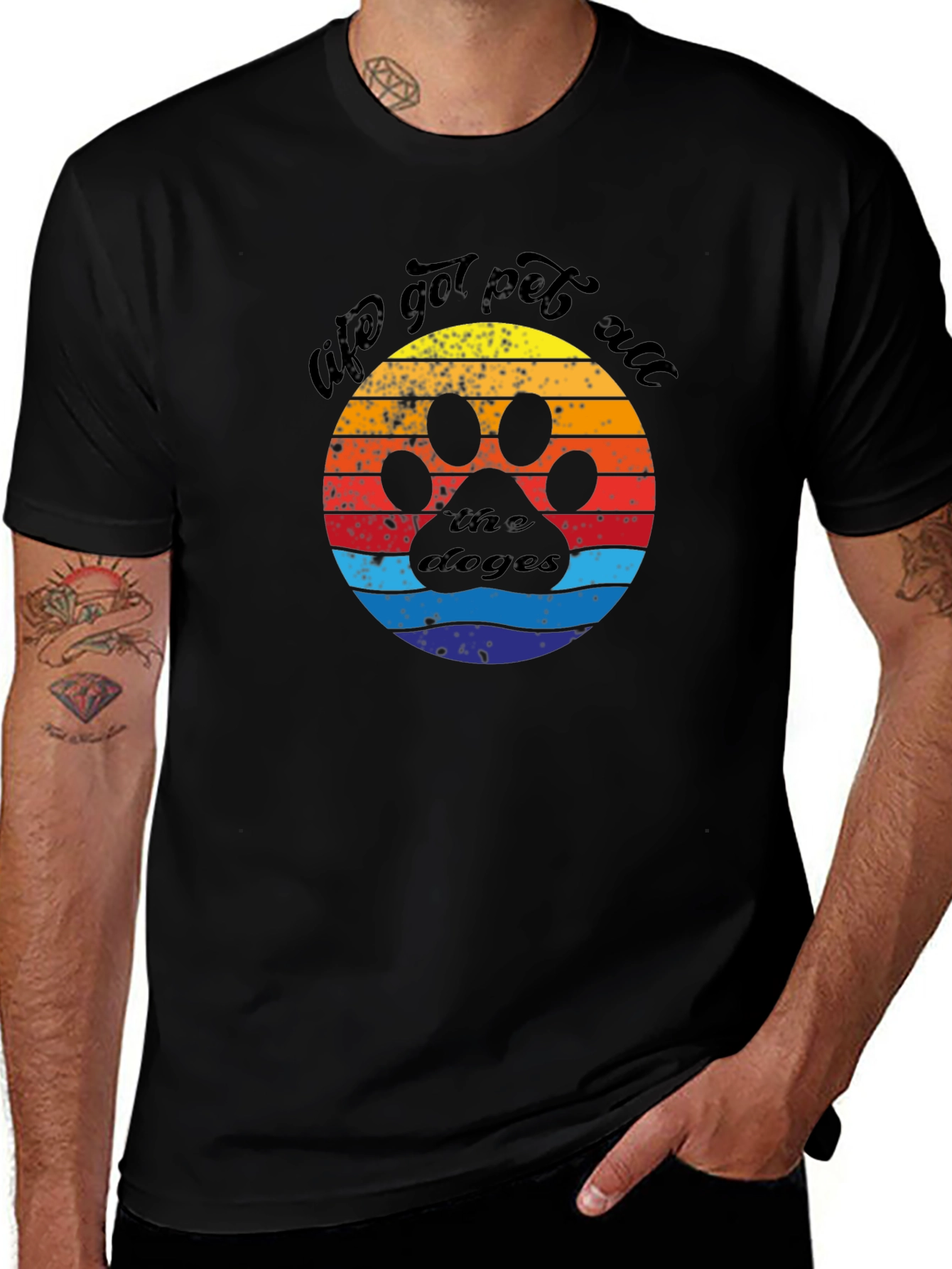 Life Got Pet All the Doges Graphic Tee