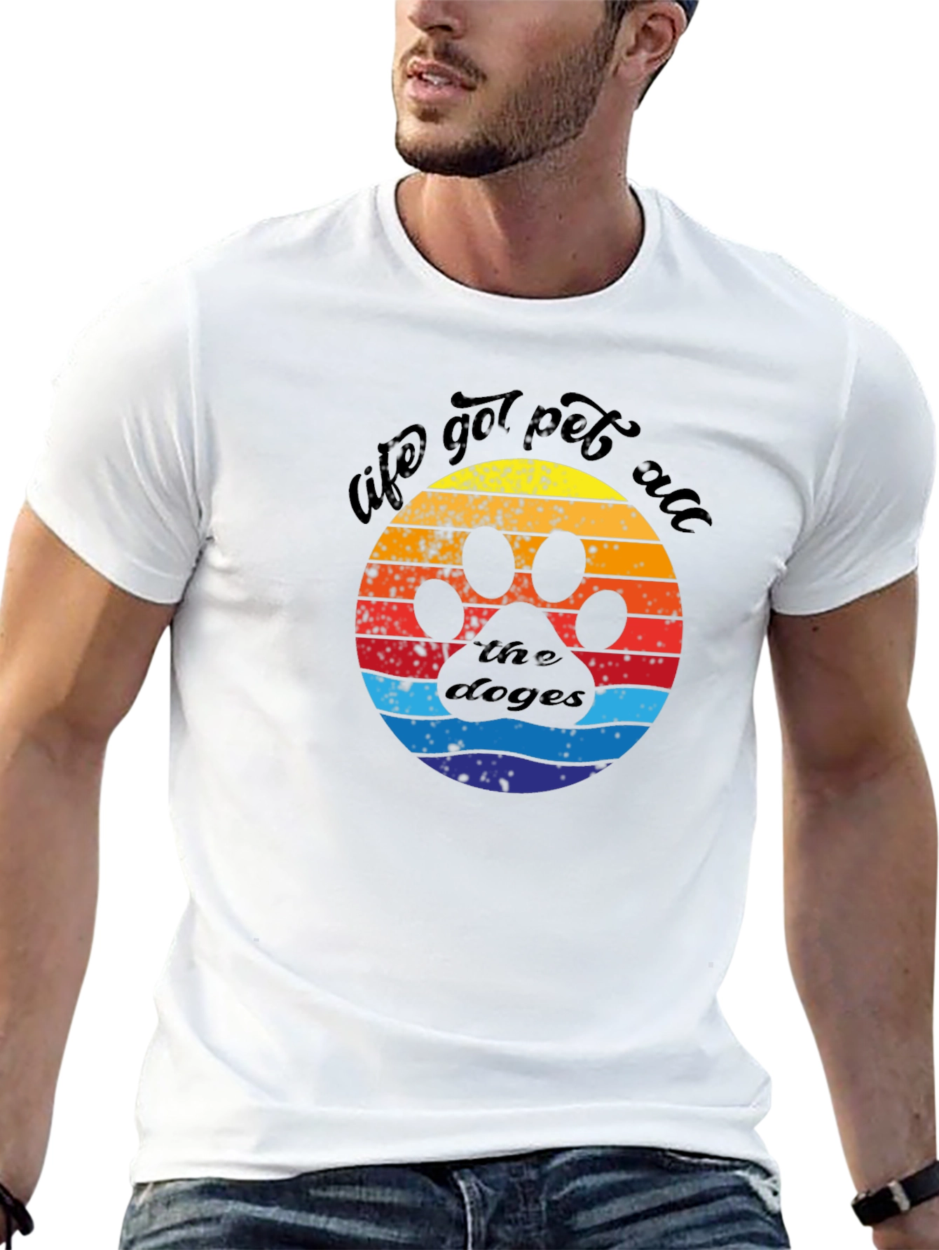 Life Got Pet All the Doges Graphic Tee