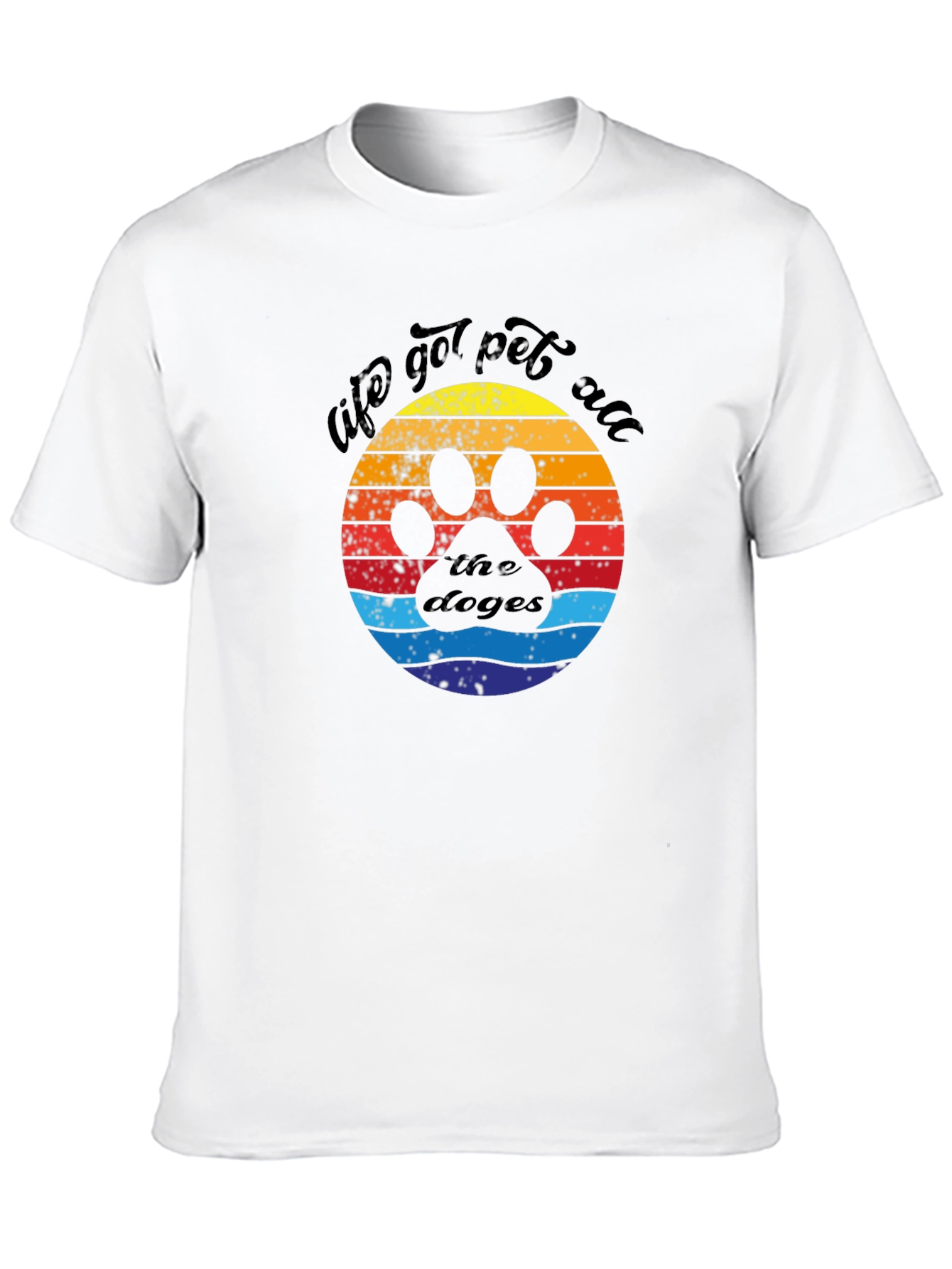 Life Got Pet All the Doges Graphic Tee