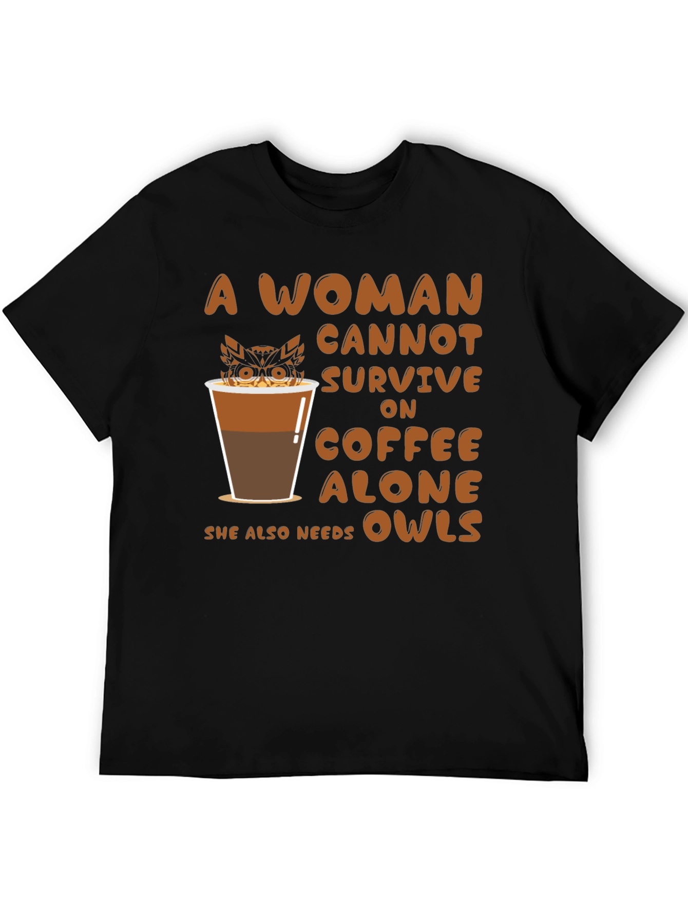 Coffee & Owls Womens T-Shirt