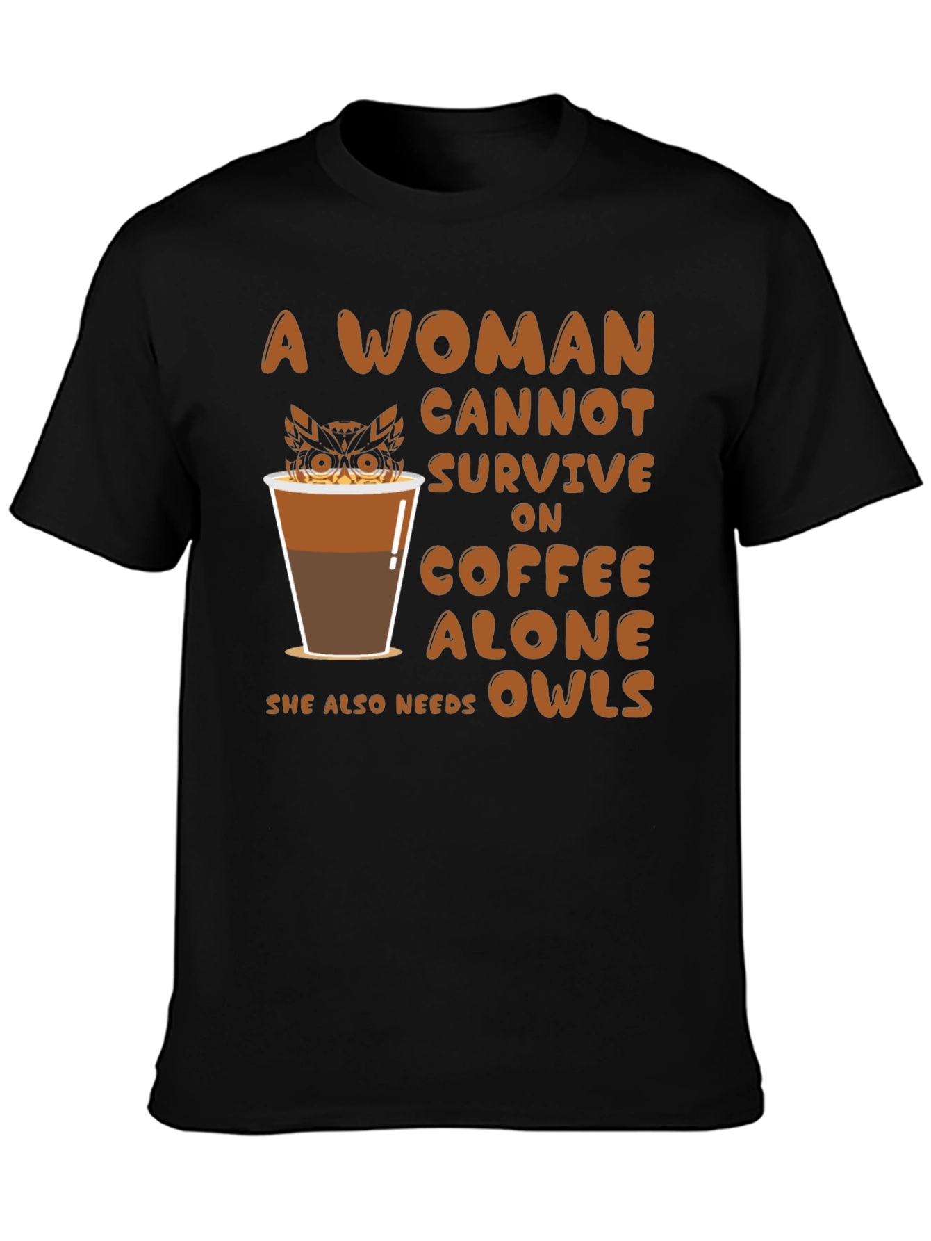 Coffee & Owls Womens T-Shirt