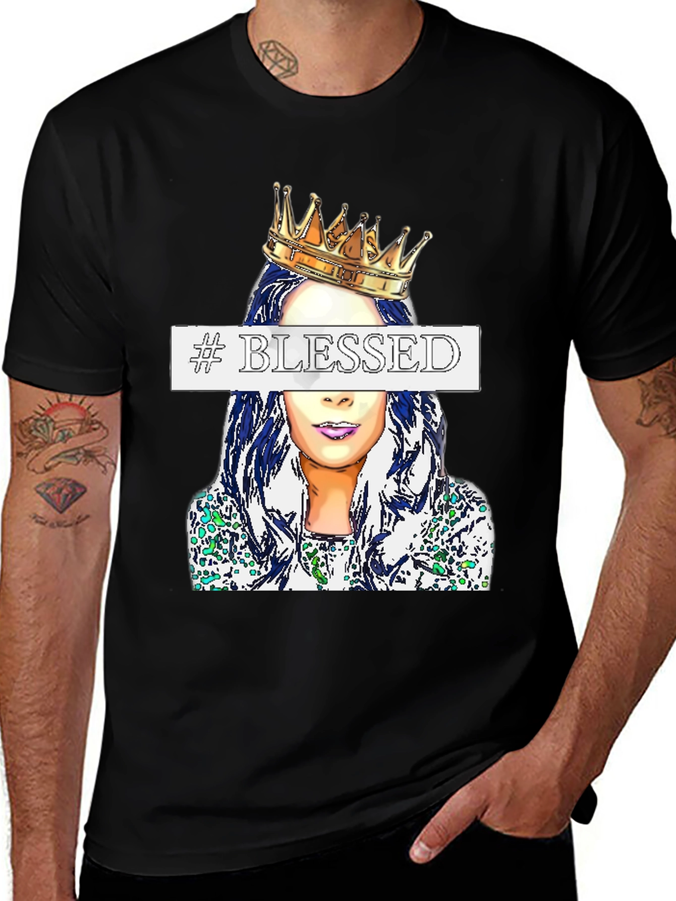 Blessed Queen Graphic Tee - Stylish Casual Wear