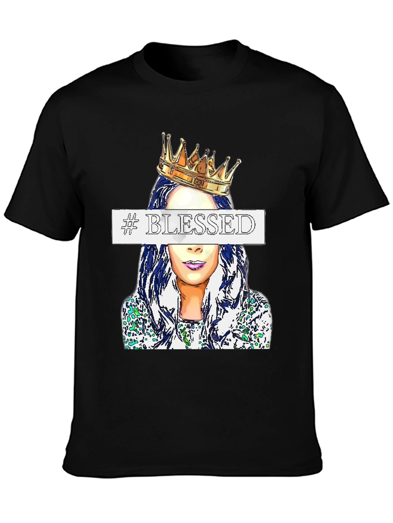 Blessed Queen Graphic Tee - Stylish Casual Wear