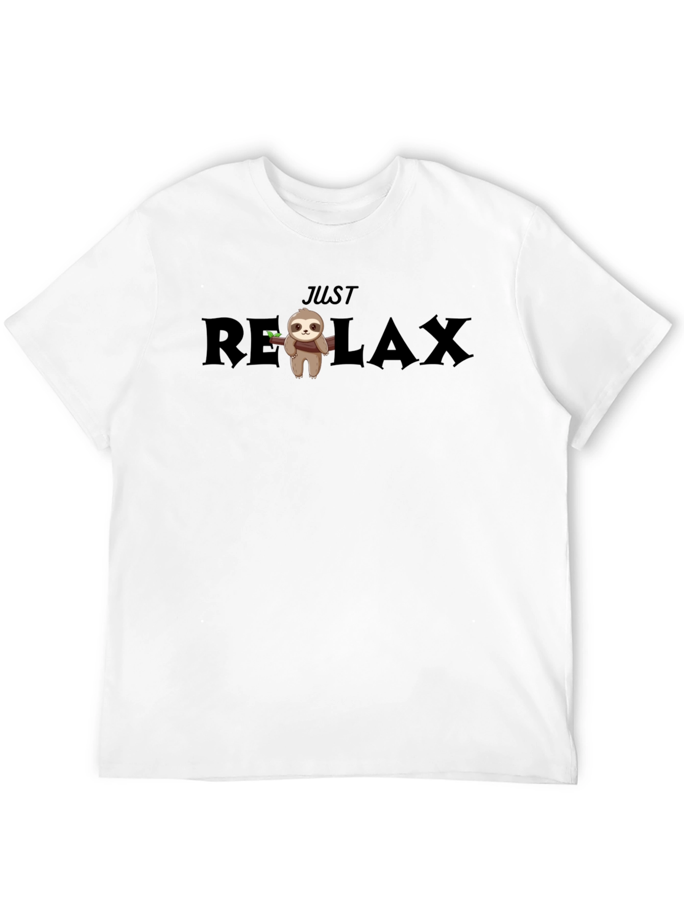 Just Relax Sloth Graphic Tee - Comfy Unisex T-Shirt