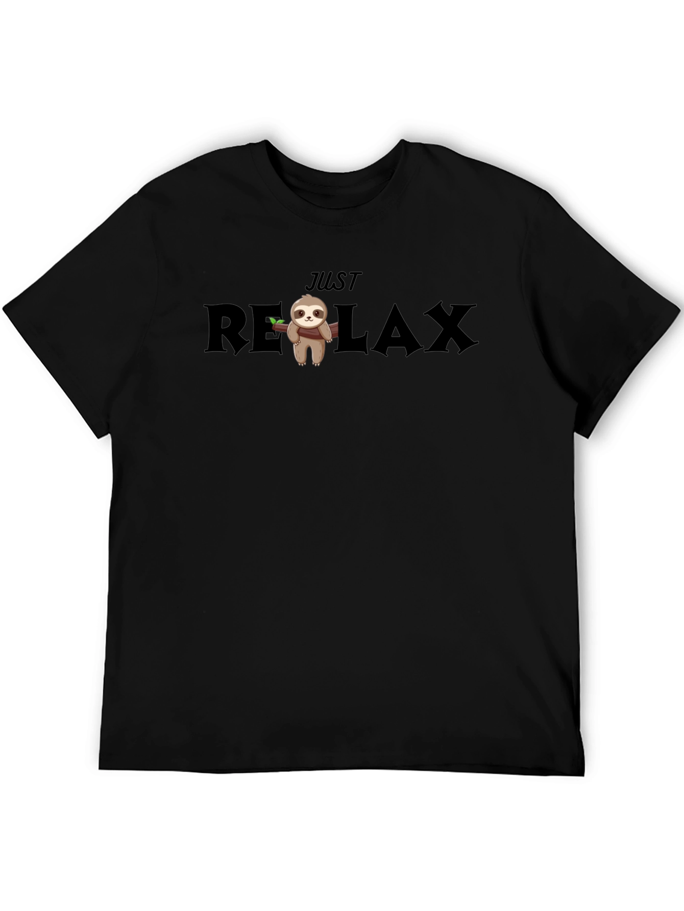 Just Relax Sloth Graphic Tee - Comfy Unisex T-Shirt