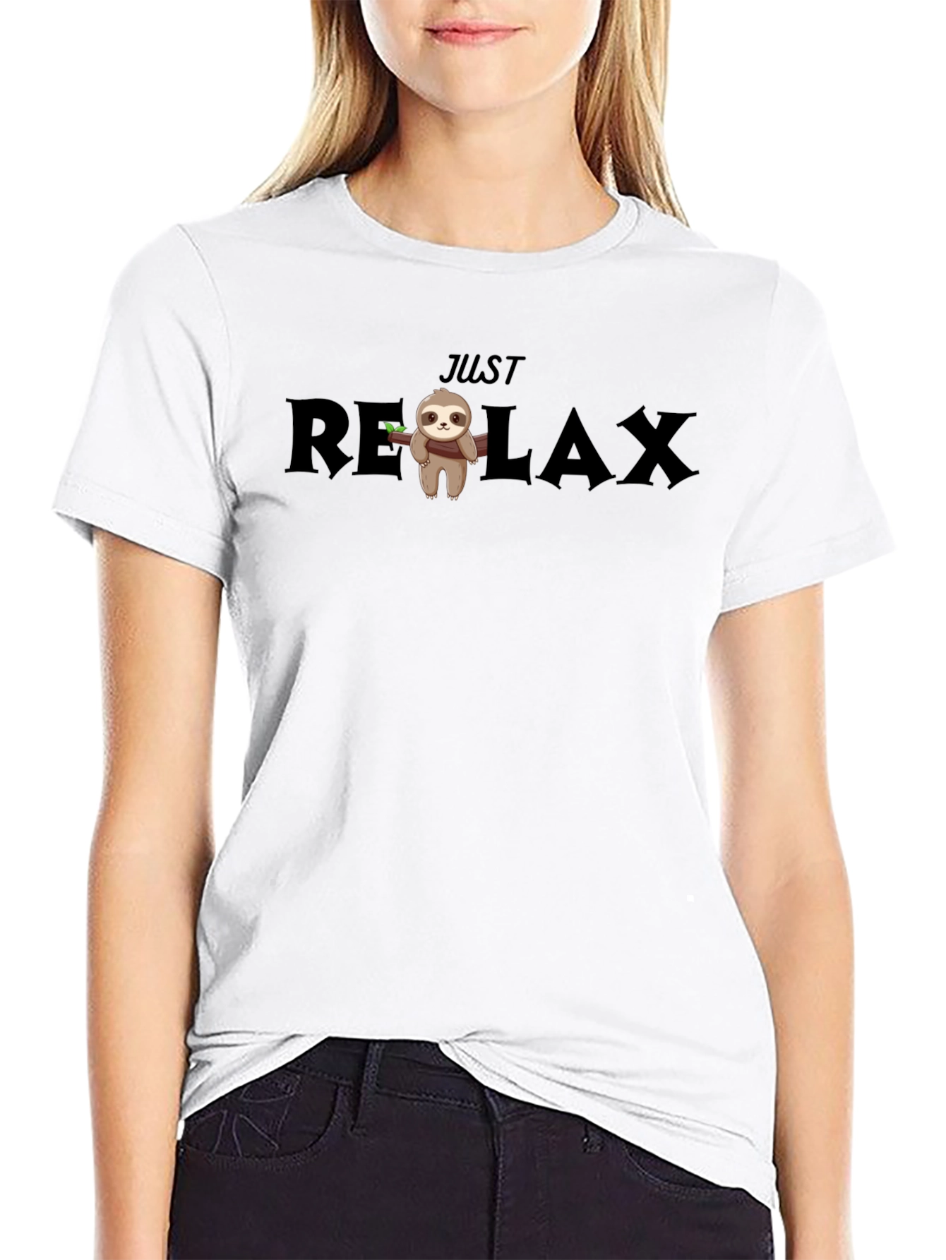 Just Relax Sloth Graphic Tee - Comfy Unisex T-Shirt