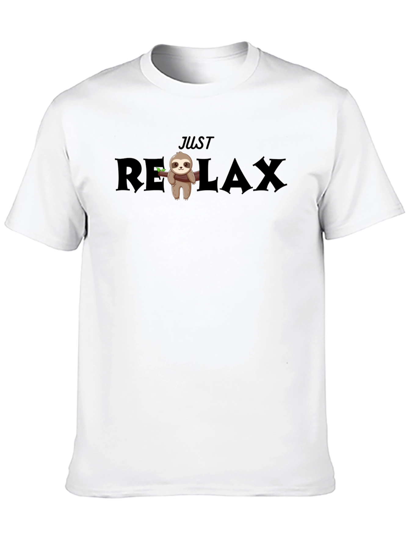Just Relax Sloth Graphic Tee - Comfy Unisex T-Shirt