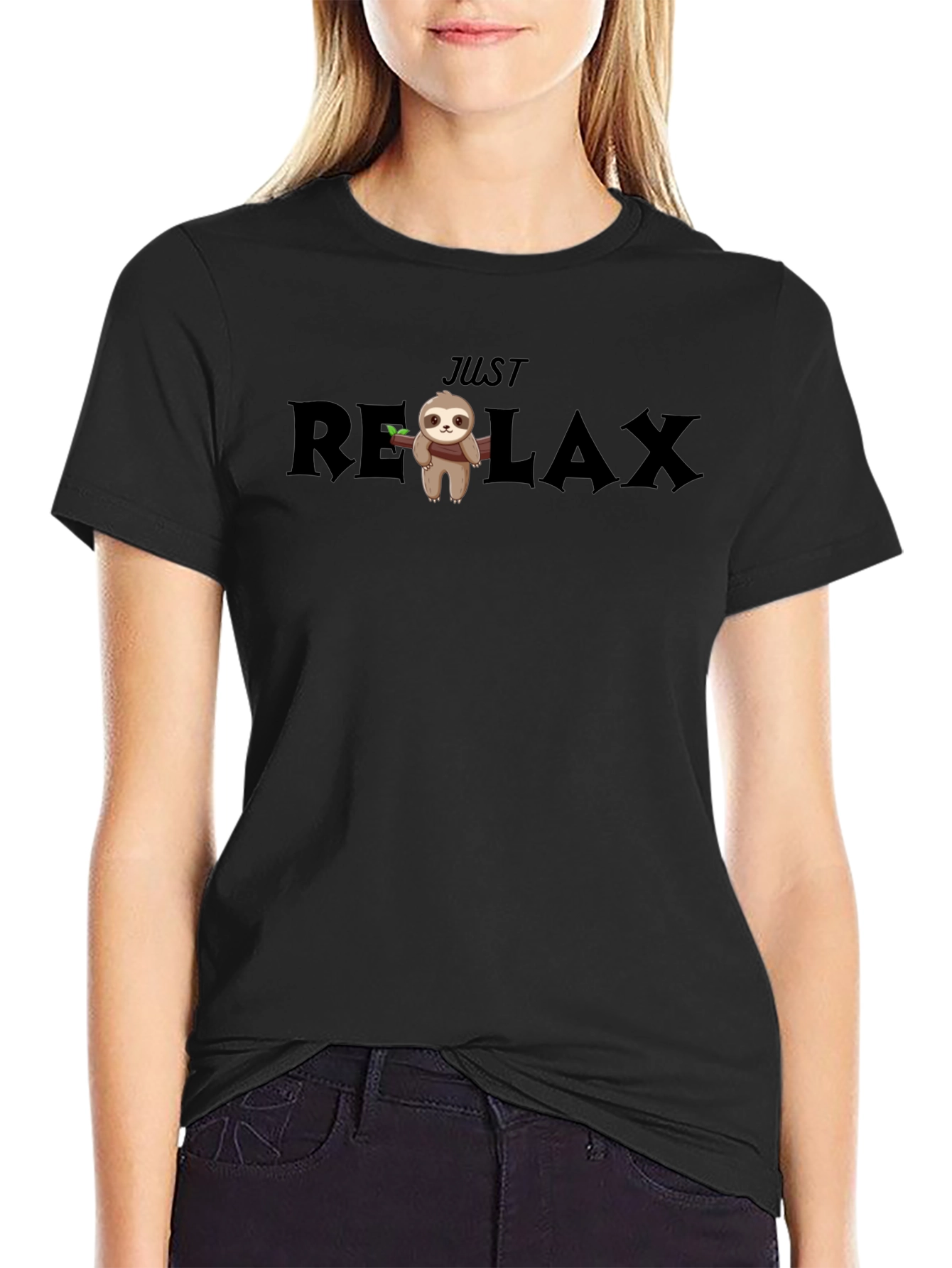 Just Relax Sloth Graphic Tee - Comfy Unisex T-Shirt