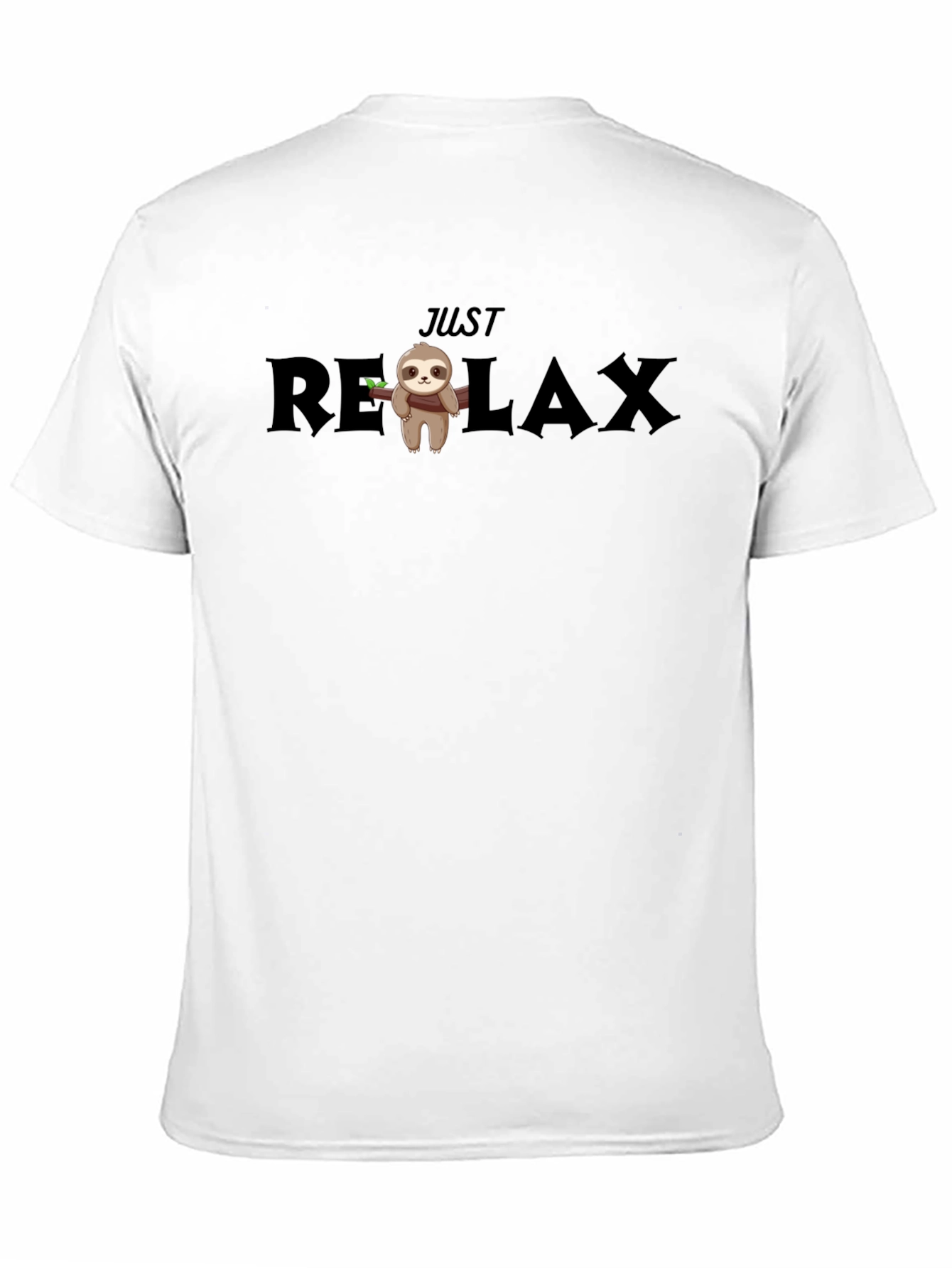 Just Relax Sloth Graphic Tee - Comfy Unisex T-Shirt