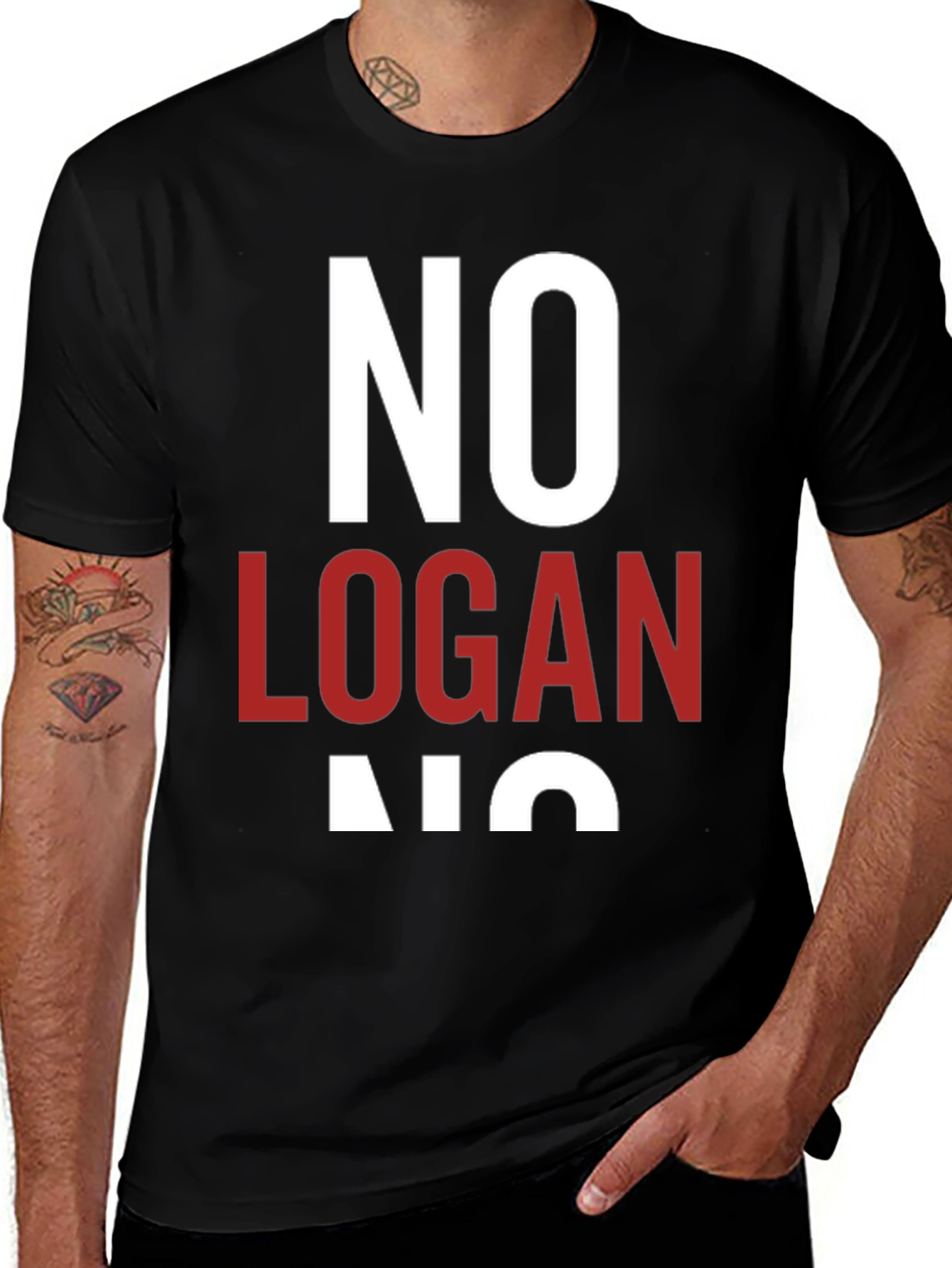 No Logan No Graphic T-Shirt