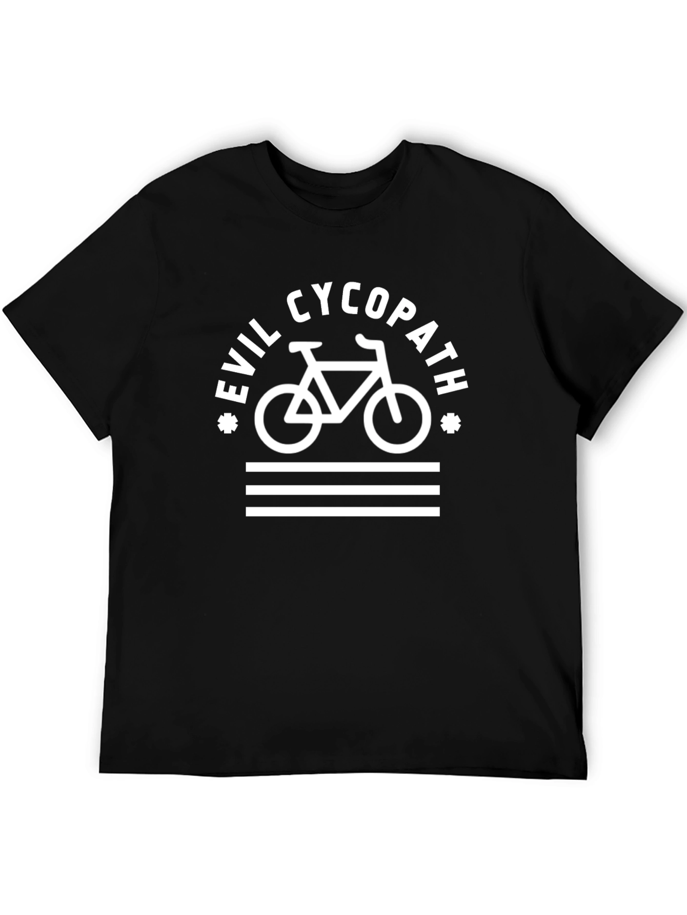 Evil Cycopath Bicycle T-Shirt - Black
