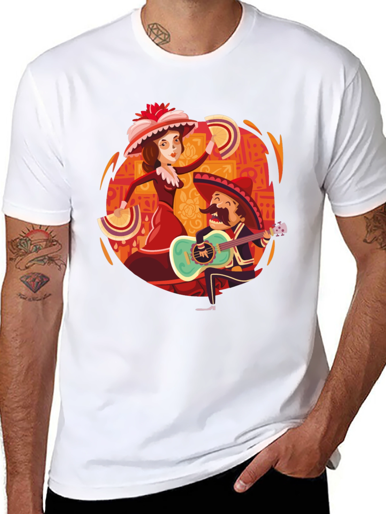 Day of the Dead Tee: Mariachi & Dancer