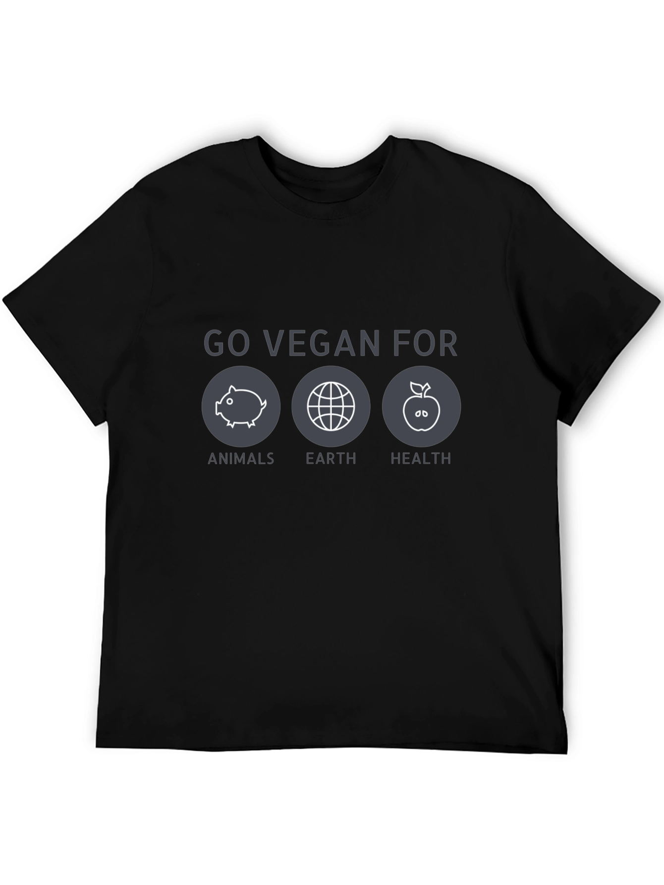 Go Vegan For Animals Earth Health T-Shirt
