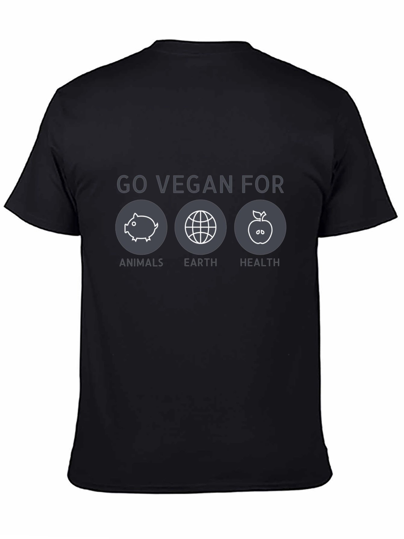 Go Vegan For Animals Earth Health T-Shirt