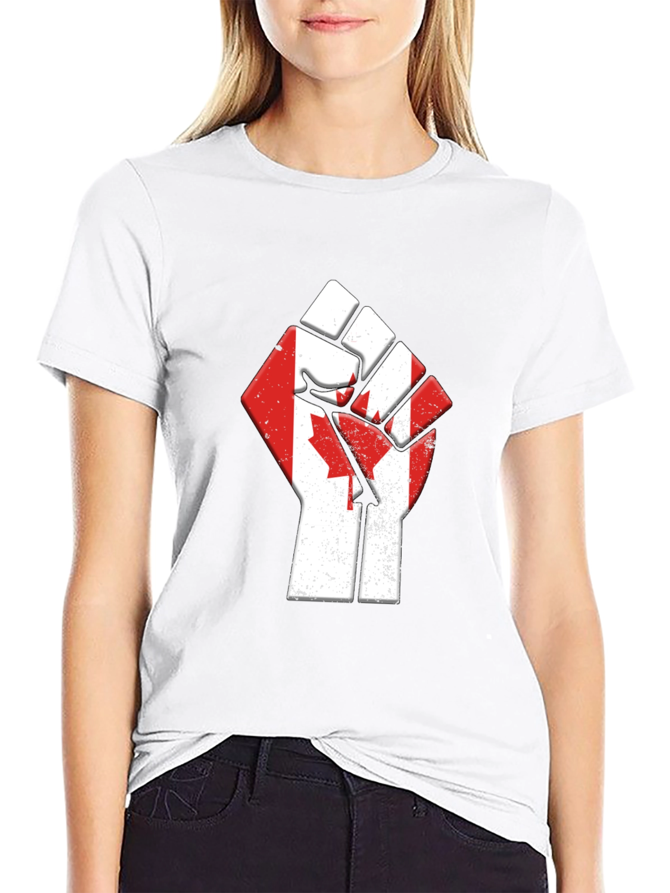 Canadian Fist T-Shirt - Patriotic Pride