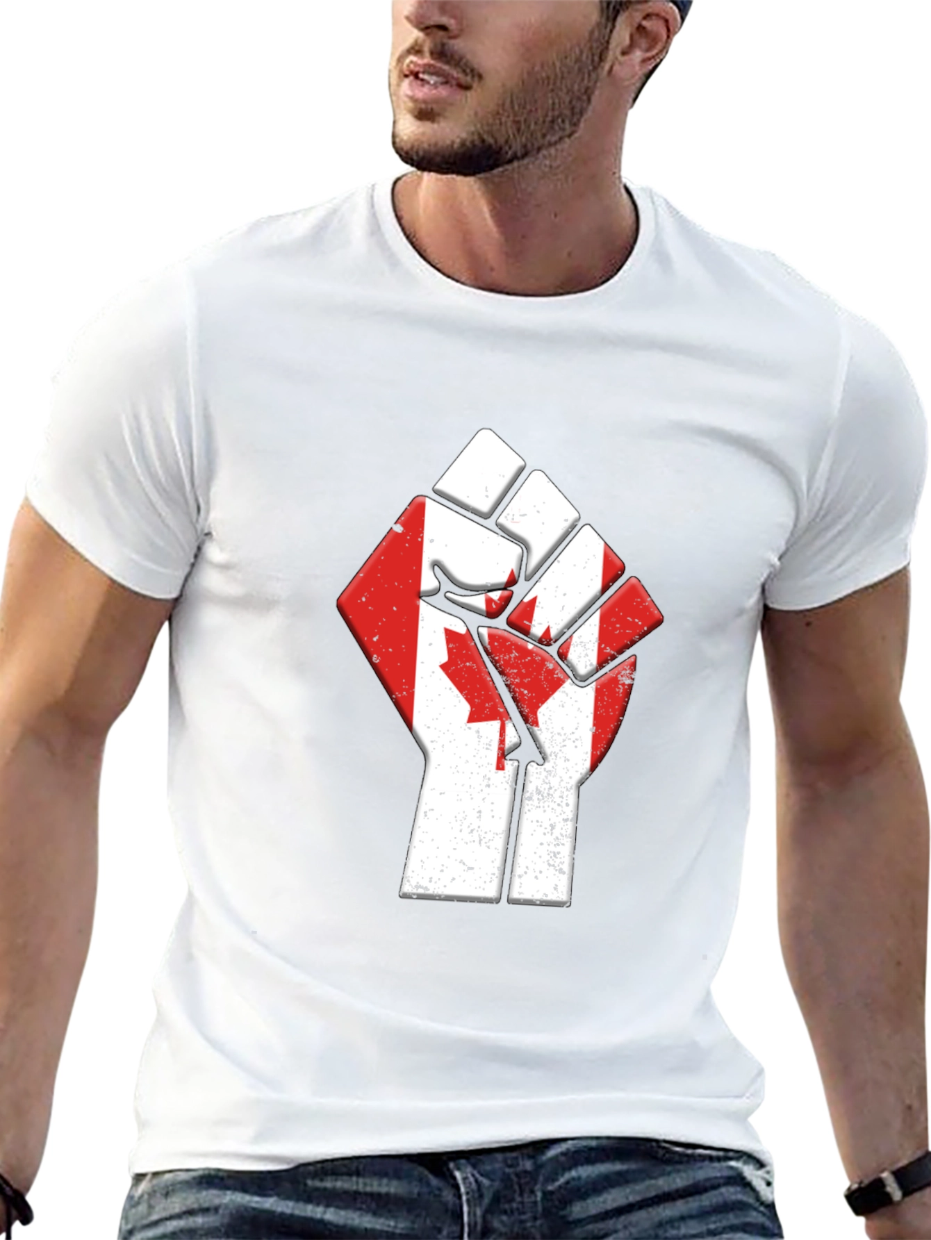 Canadian Fist T-Shirt - Patriotic Pride