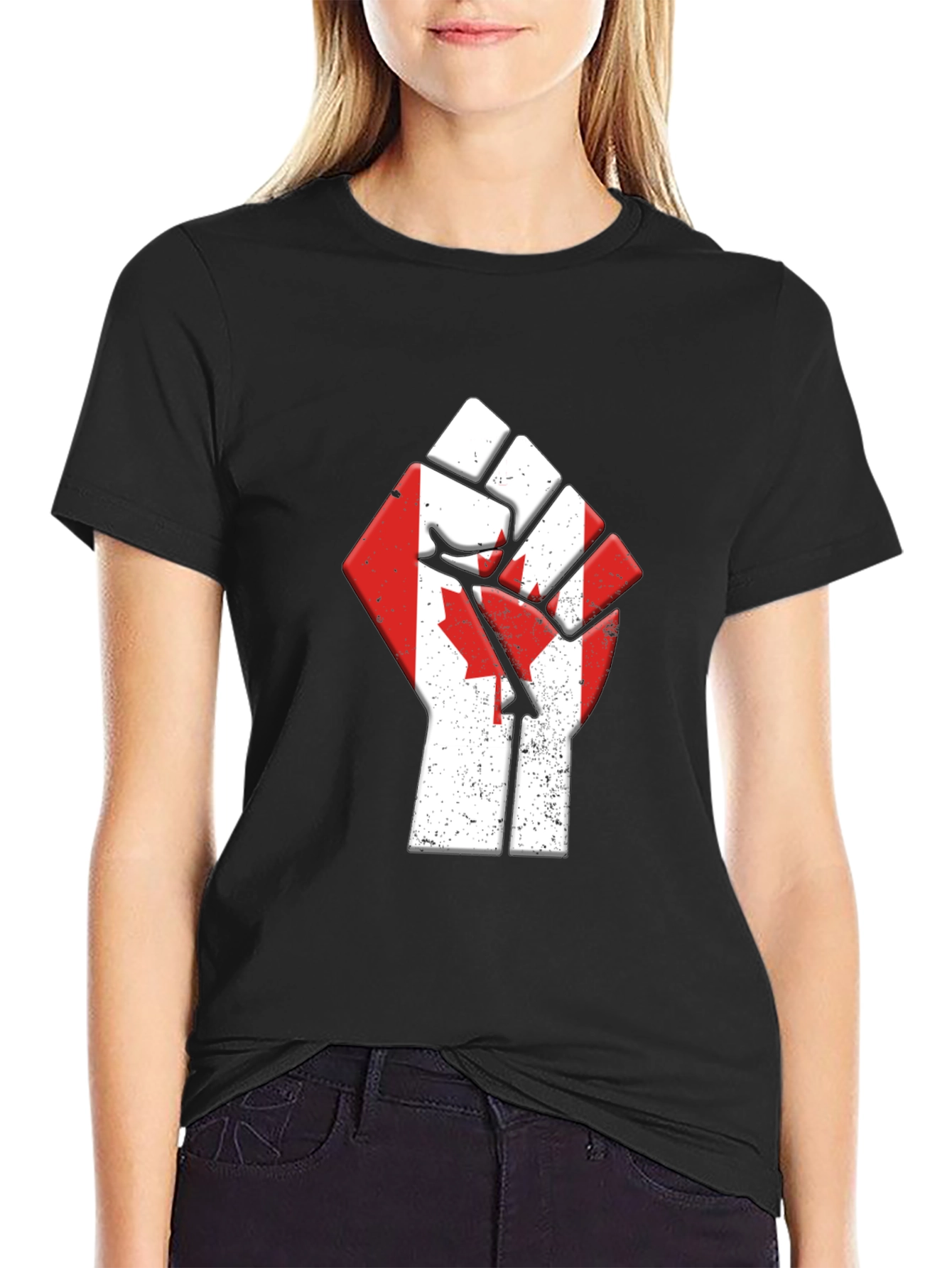 Canadian Fist T-Shirt - Patriotic Pride