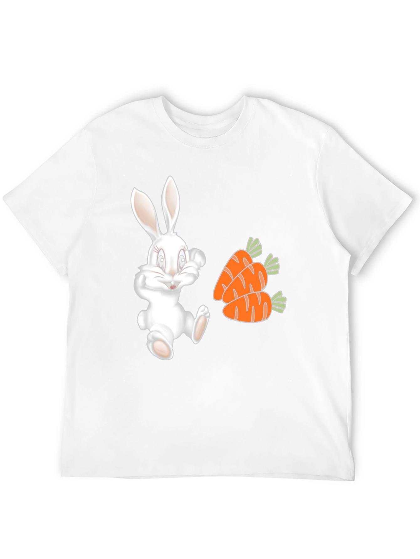 Cute Bunny and Carrot Graphic Tee