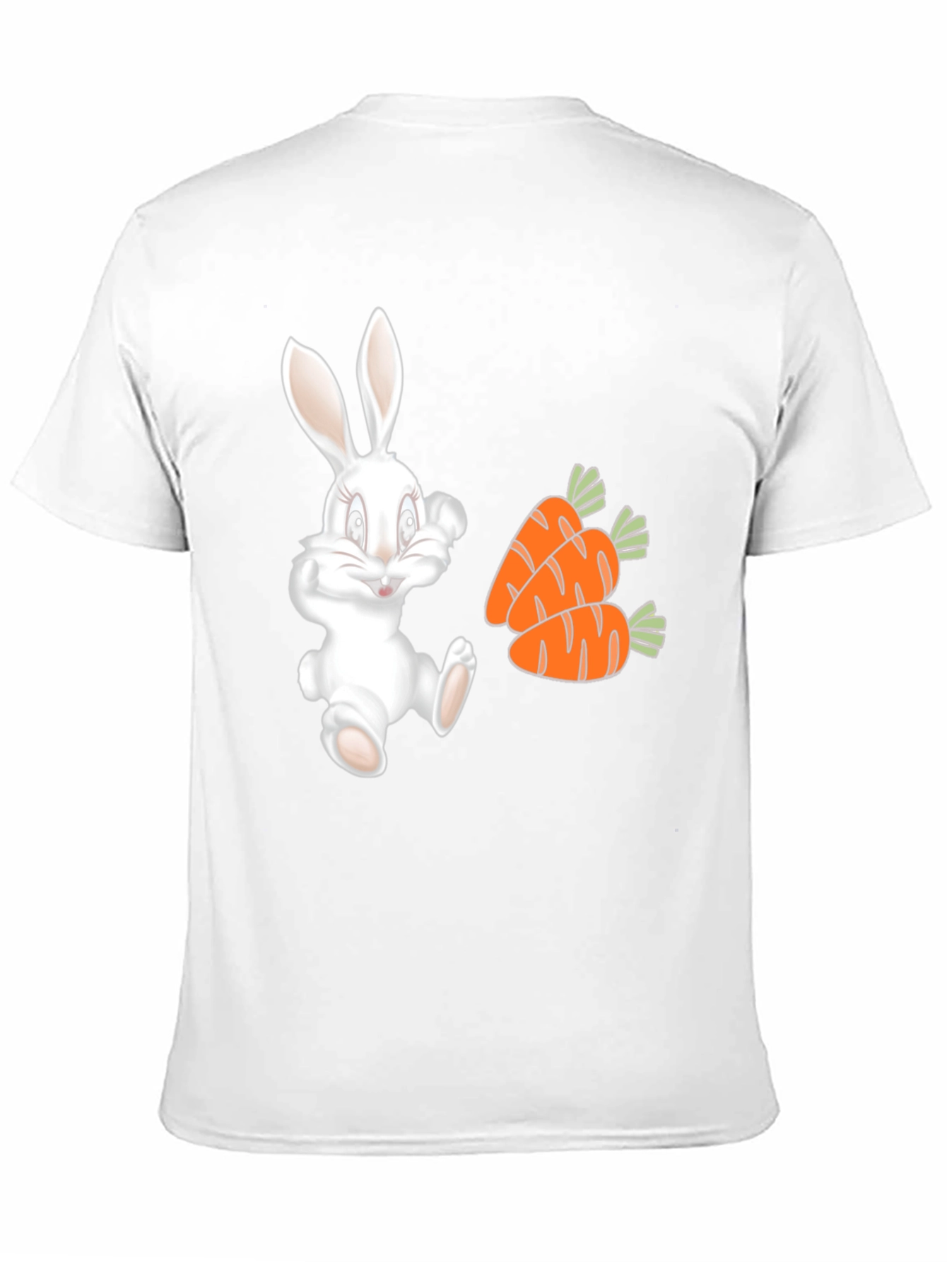 Cute Bunny and Carrot Graphic Tee