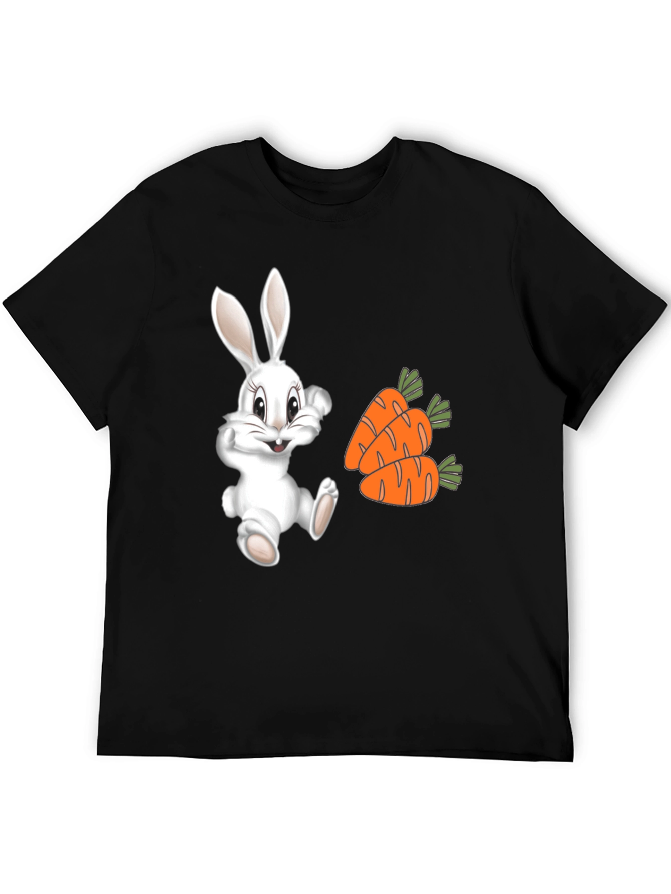 Cute Bunny and Carrot Graphic Tee
