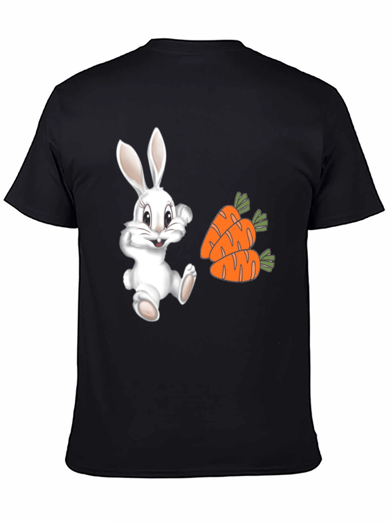 Cute Bunny and Carrot Graphic Tee