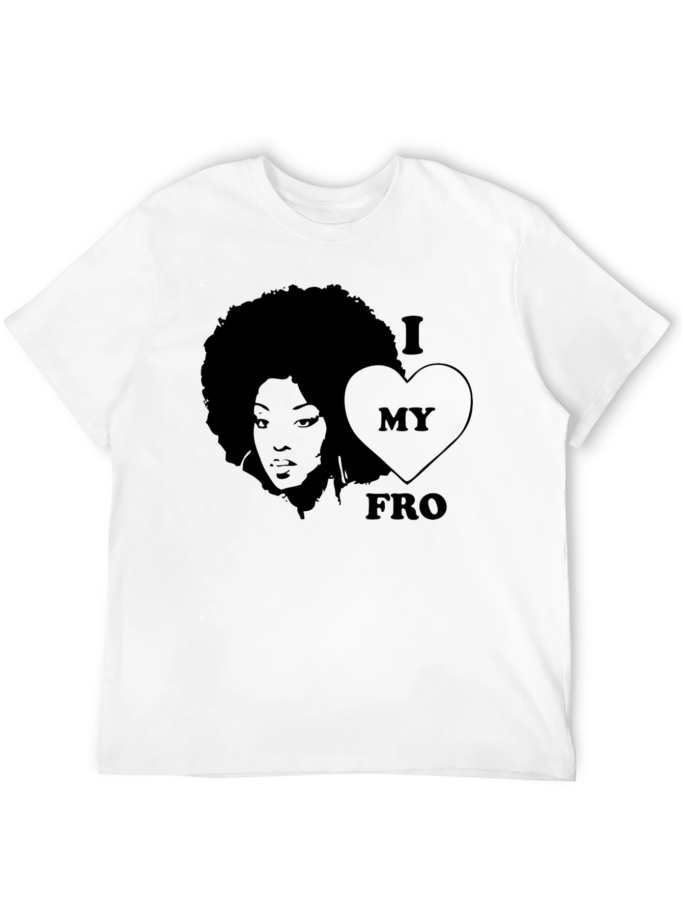 I Love My Fro T-Shirt Black Graphic Tee