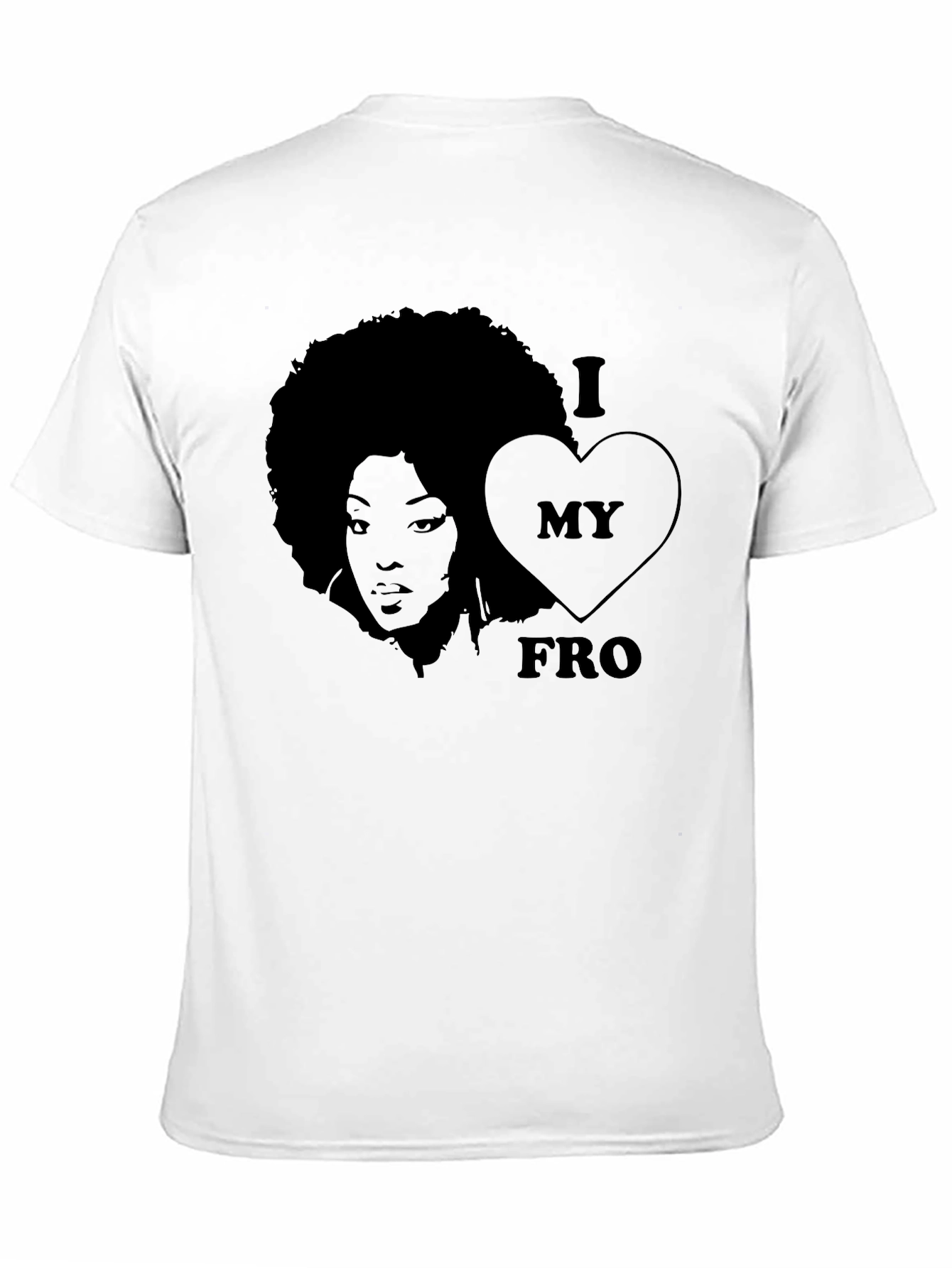 I Love My Fro T-Shirt Black Graphic Tee