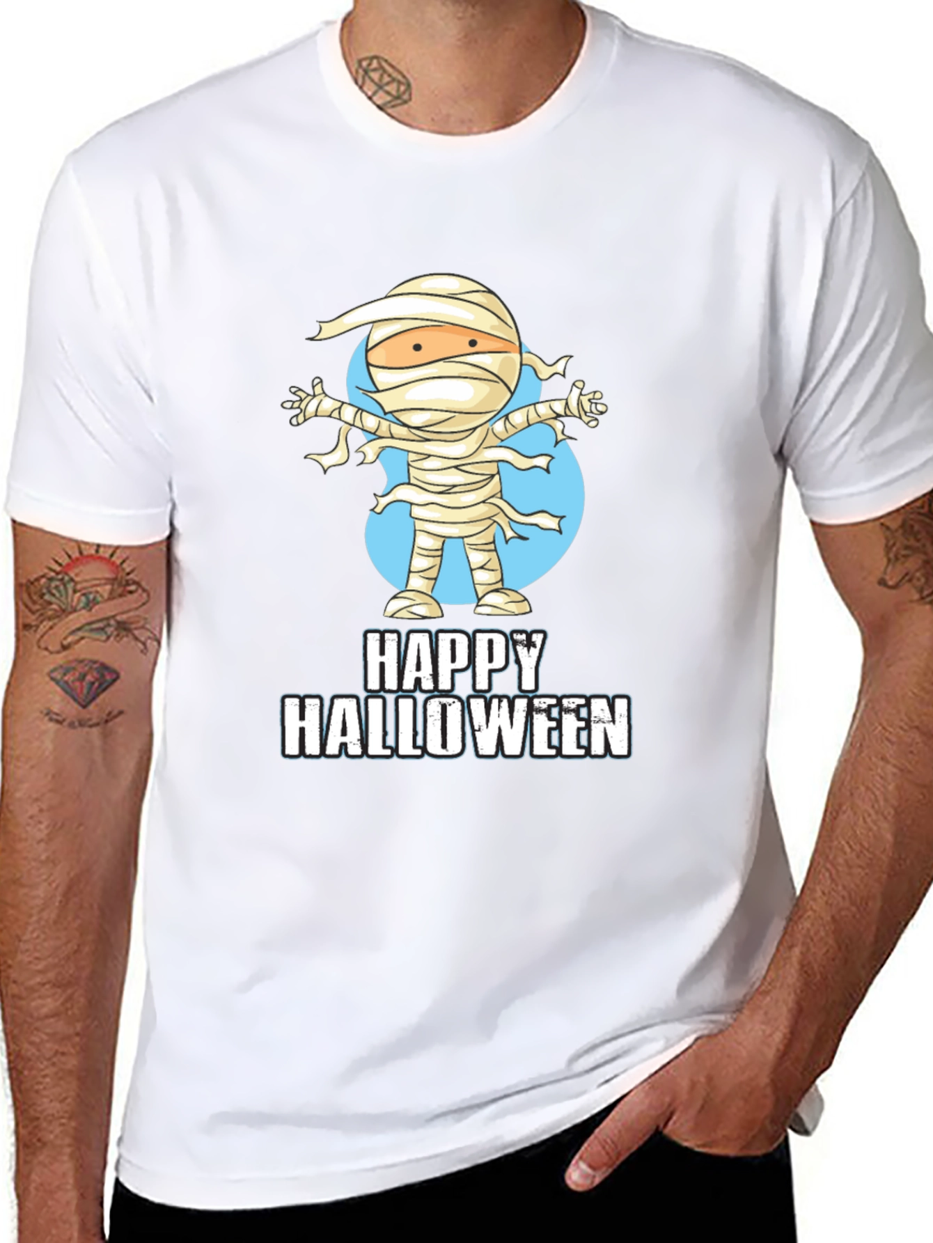 Happy Halloween Mummy Graphic Tee