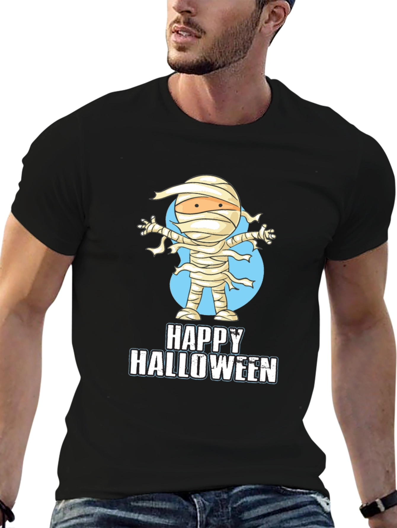 Happy Halloween Mummy Graphic Tee
