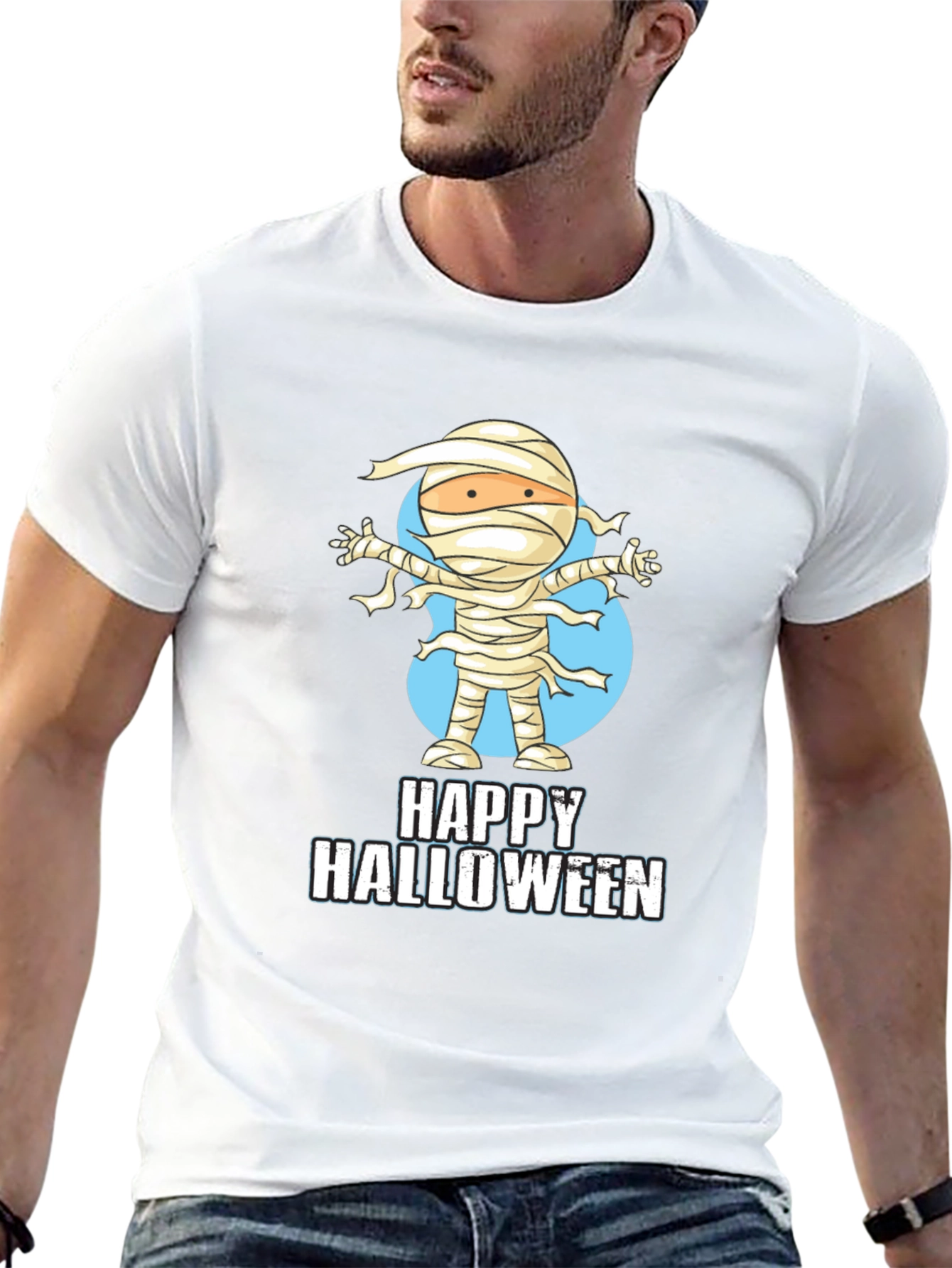 Happy Halloween Mummy Graphic Tee
