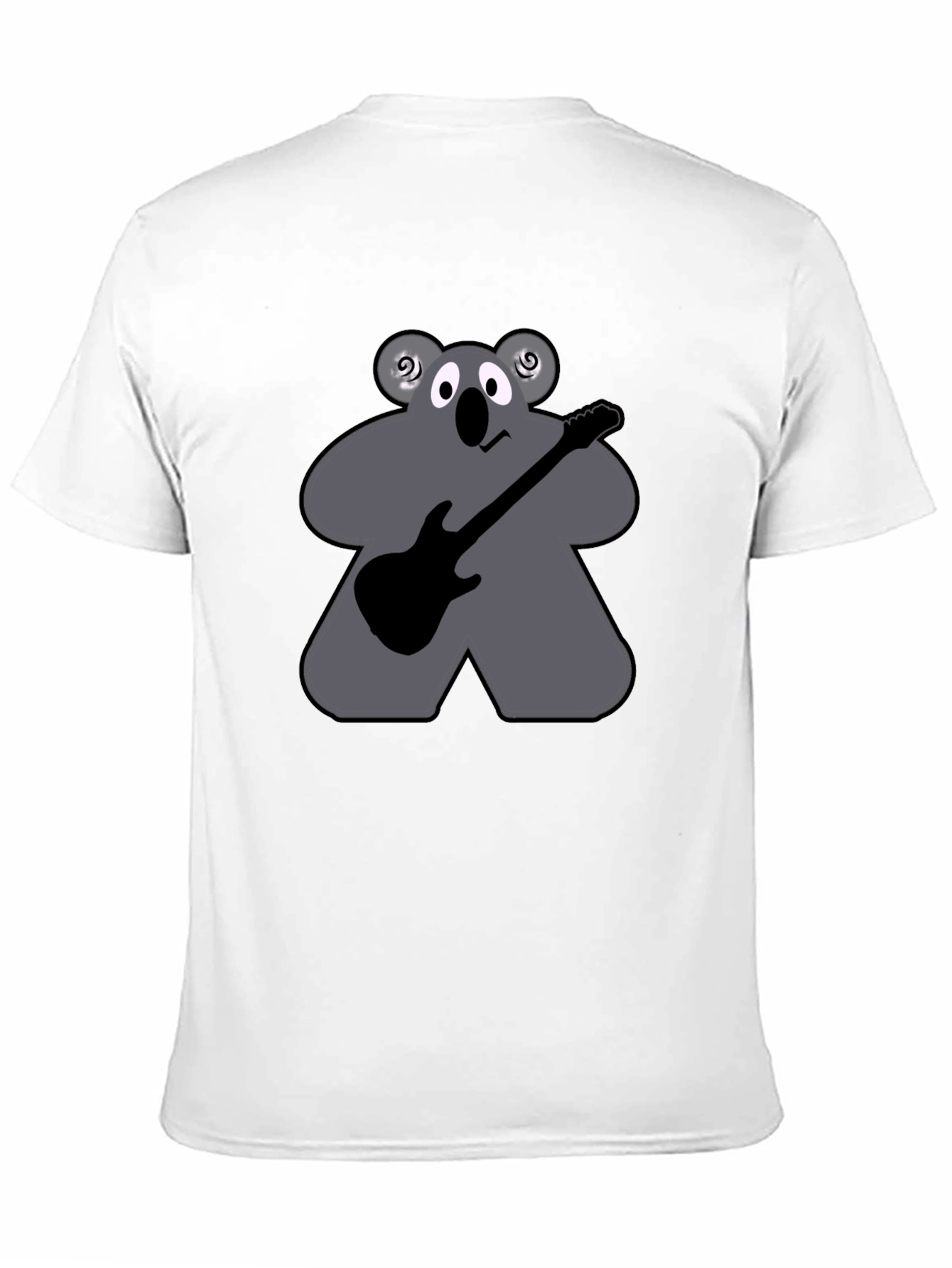 Koala Guitarist T-Shirt - Black Cotton Tee