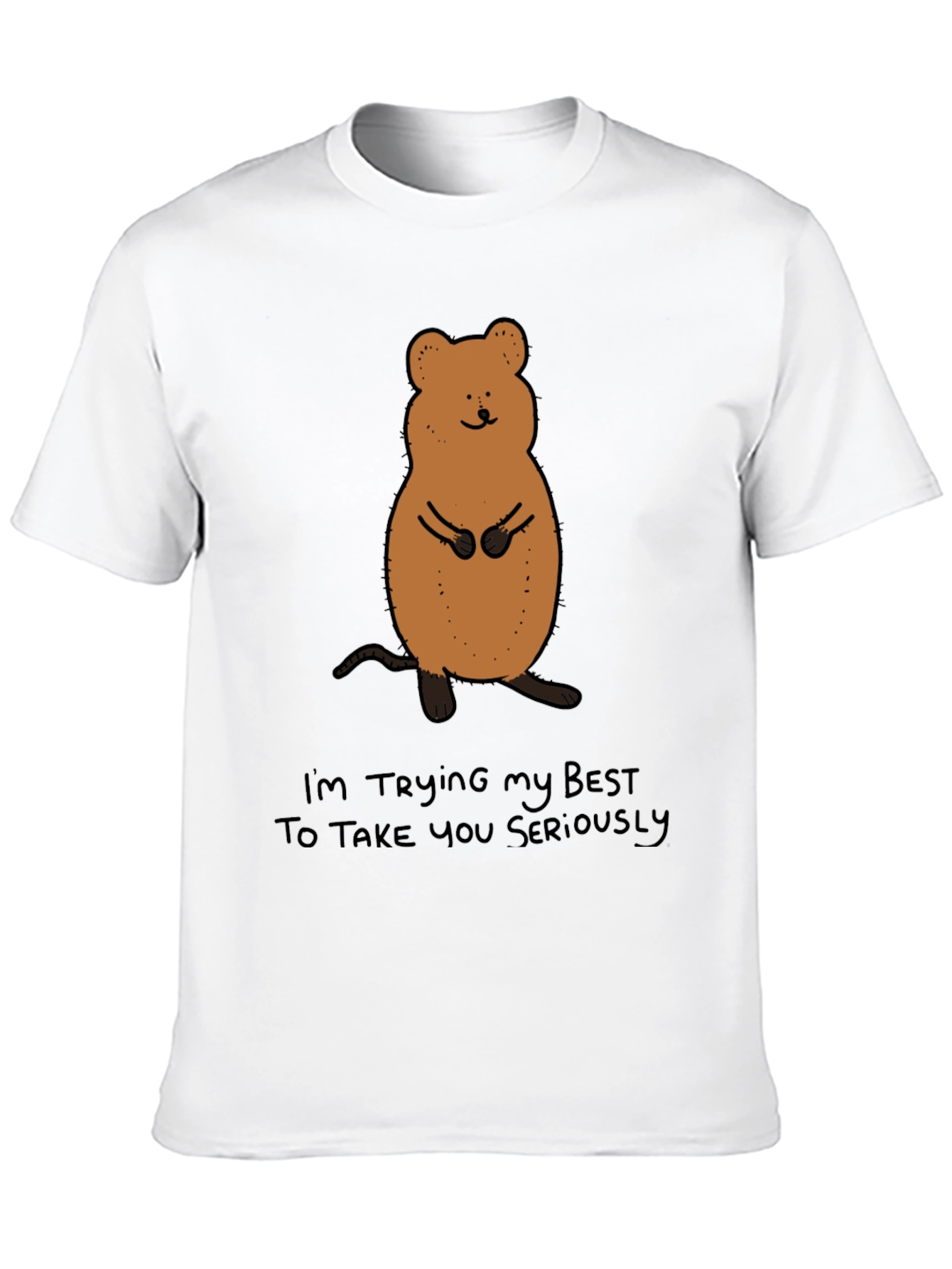 Funny Quokka T-Shirt - Im Trying My Best