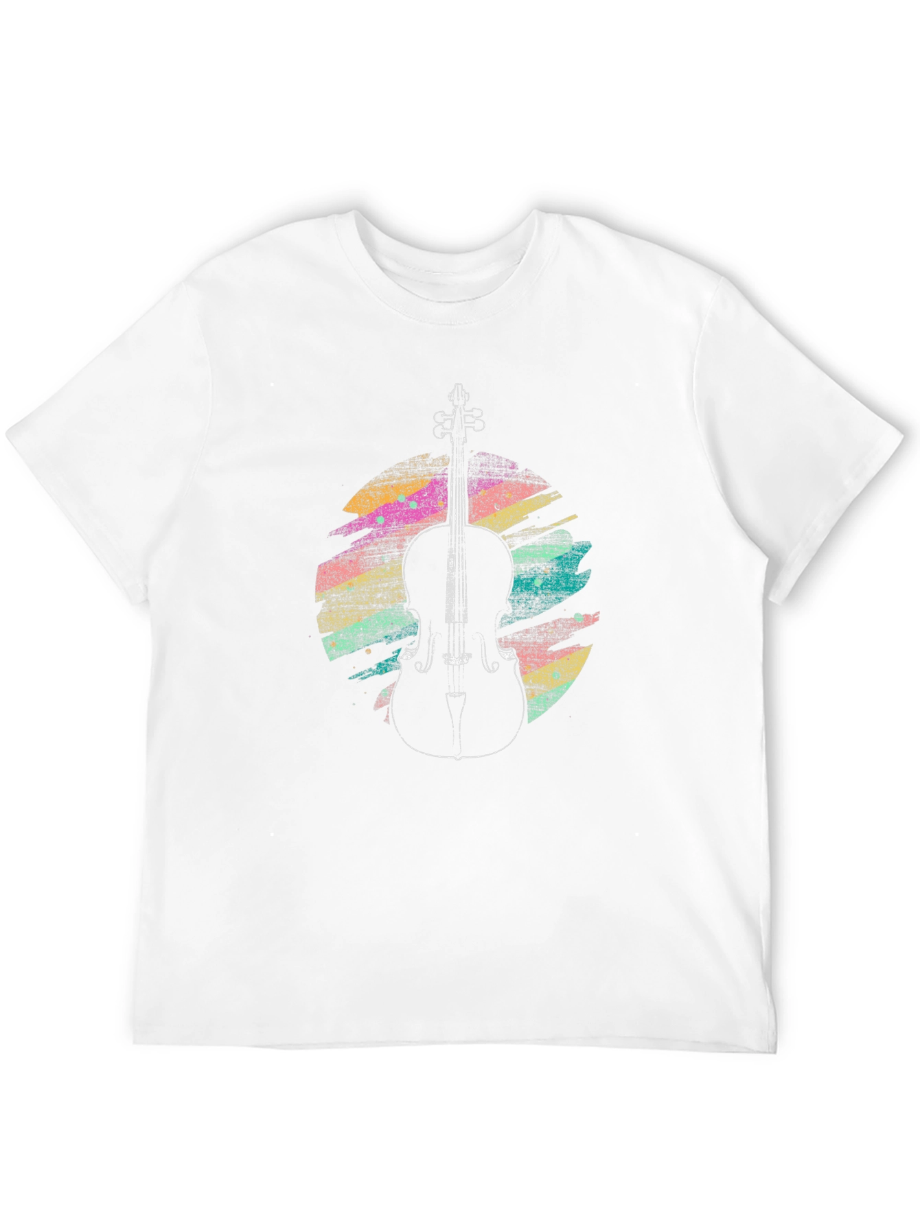 Cello Art Mens Black T-Shirt