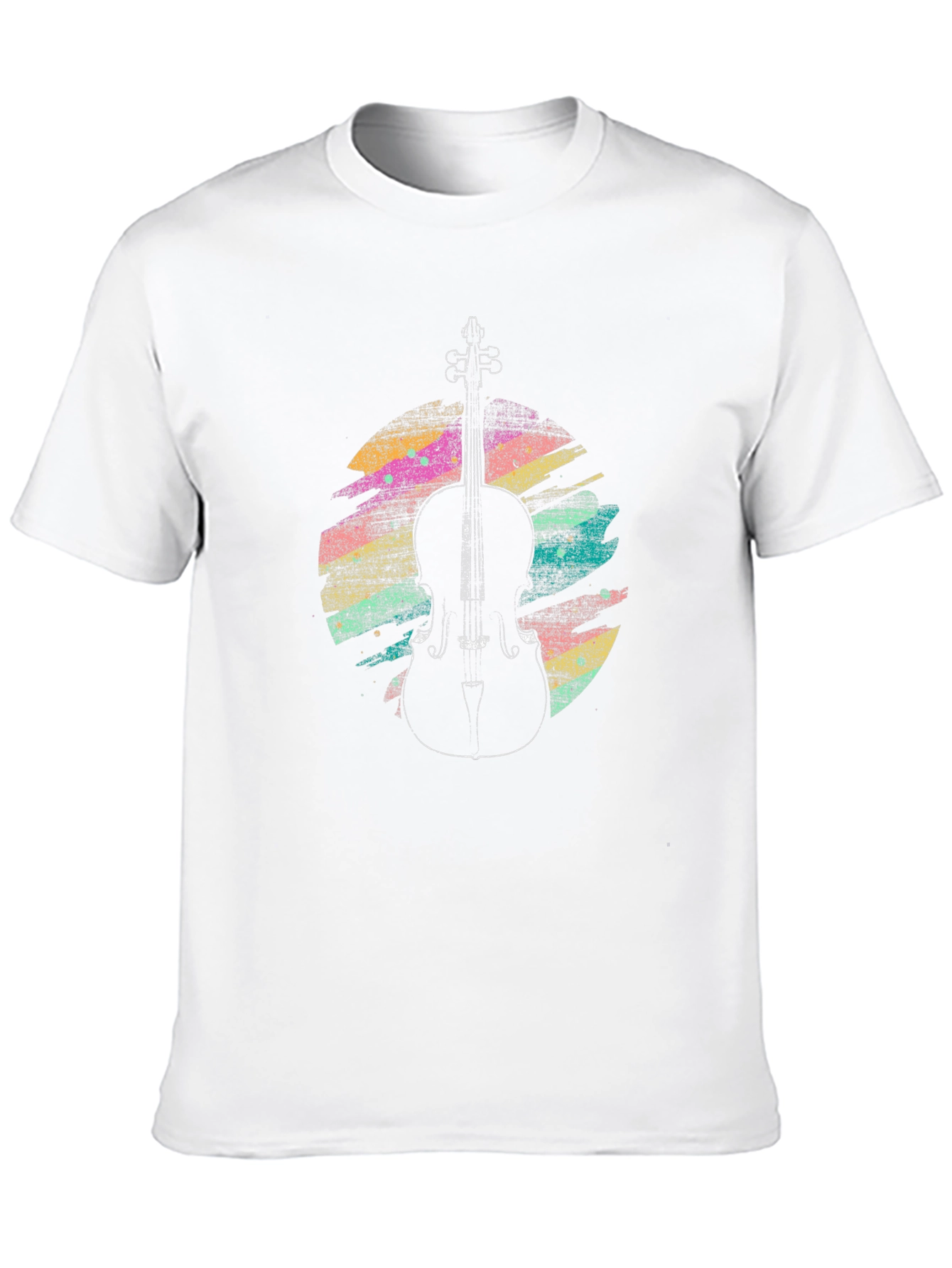 Cello Art Mens Black T-Shirt