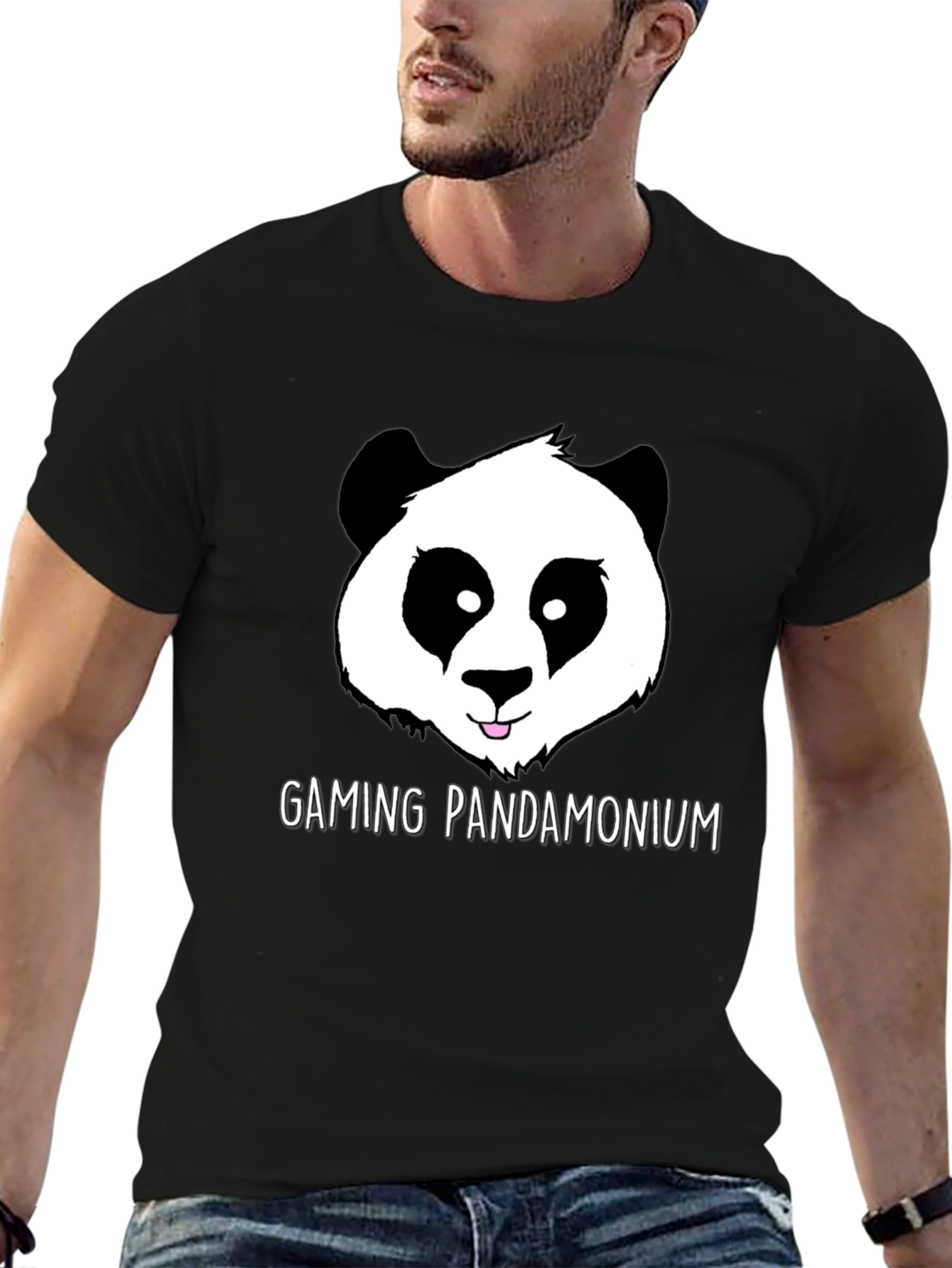 Gaming Pandamonium Panda Graphic T-Shirt