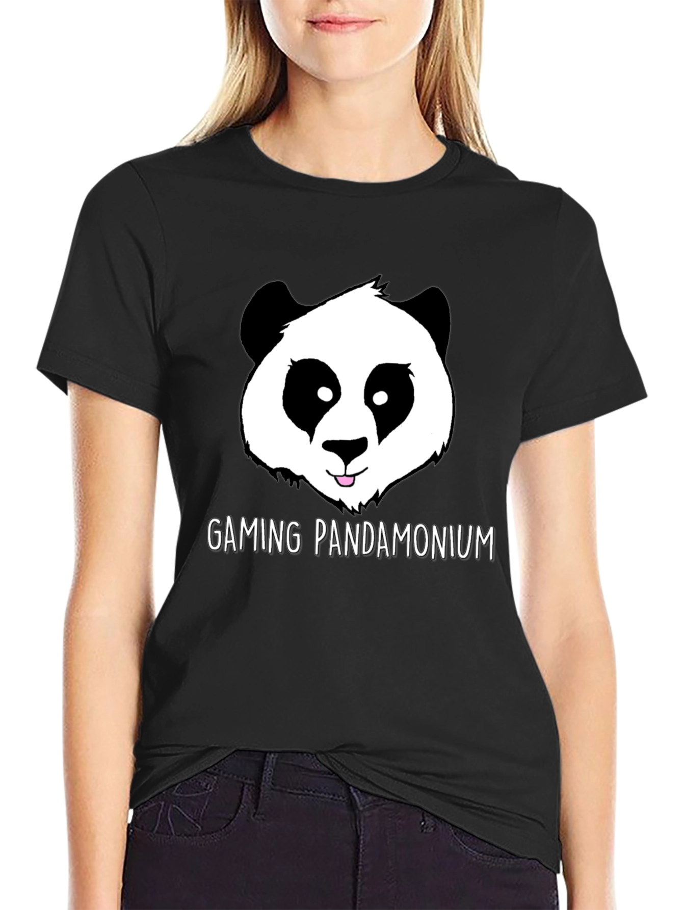 Gaming Pandamonium Panda Graphic T-Shirt