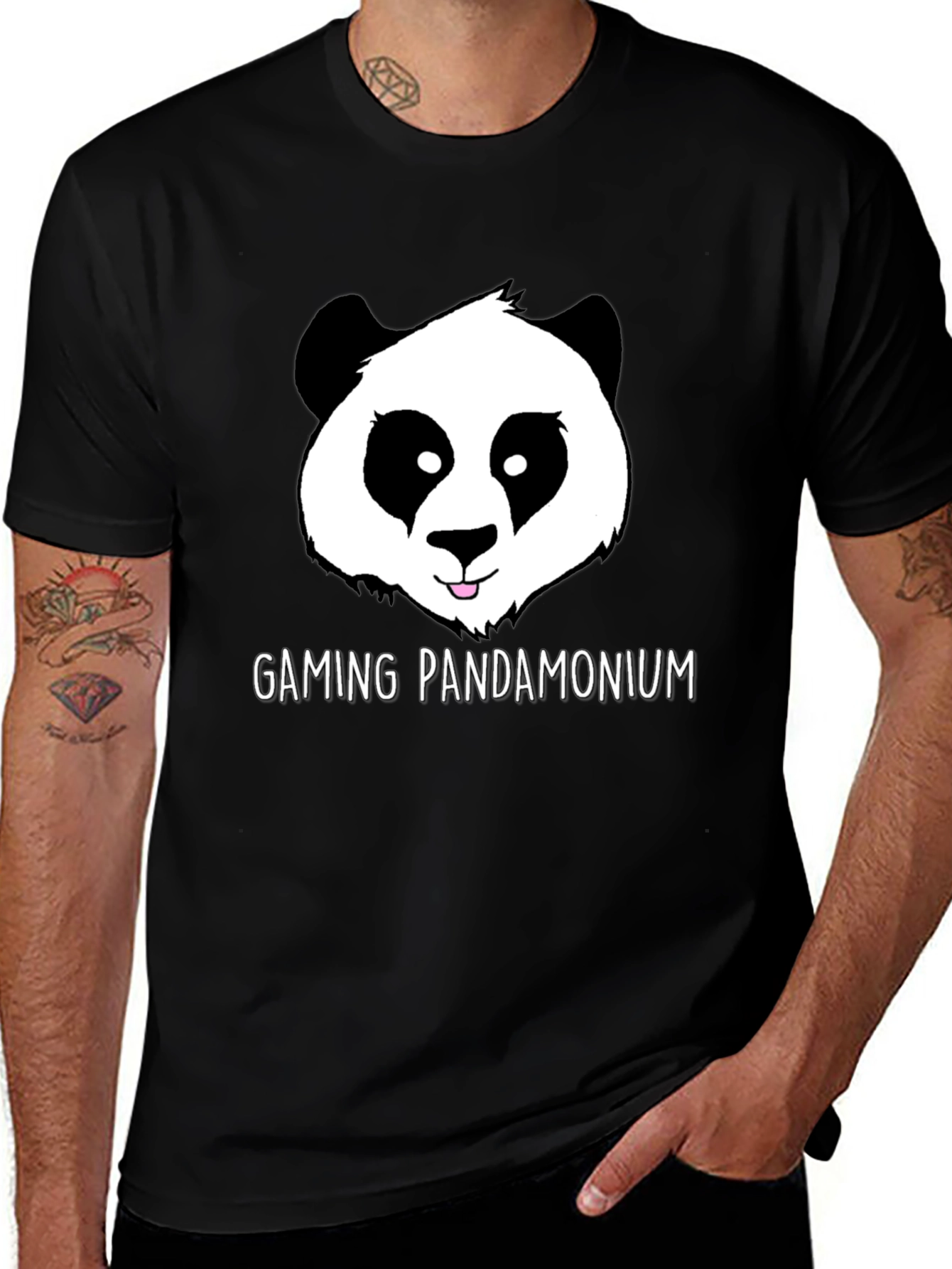Gaming Pandamonium Panda Graphic T-Shirt