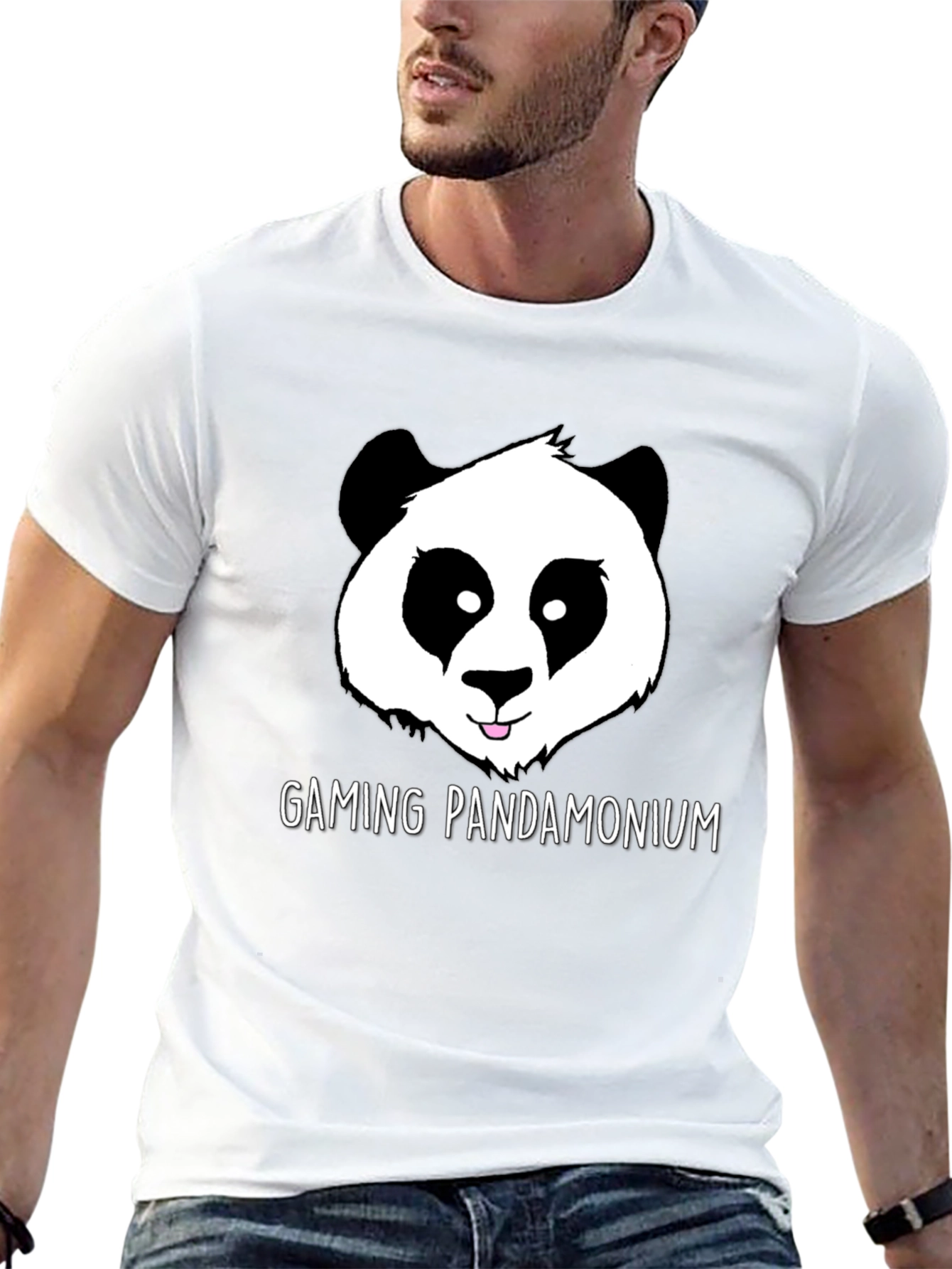 Gaming Pandamonium Panda Graphic T-Shirt