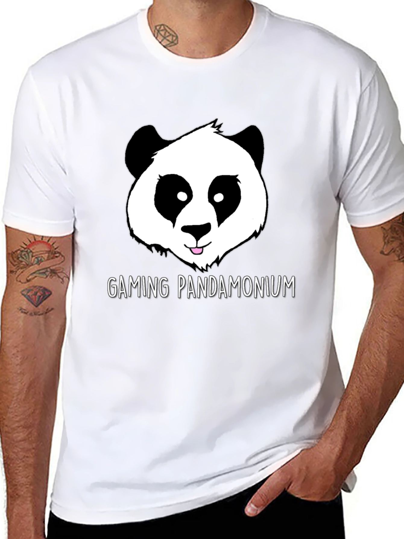 Gaming Pandamonium Panda Graphic T-Shirt