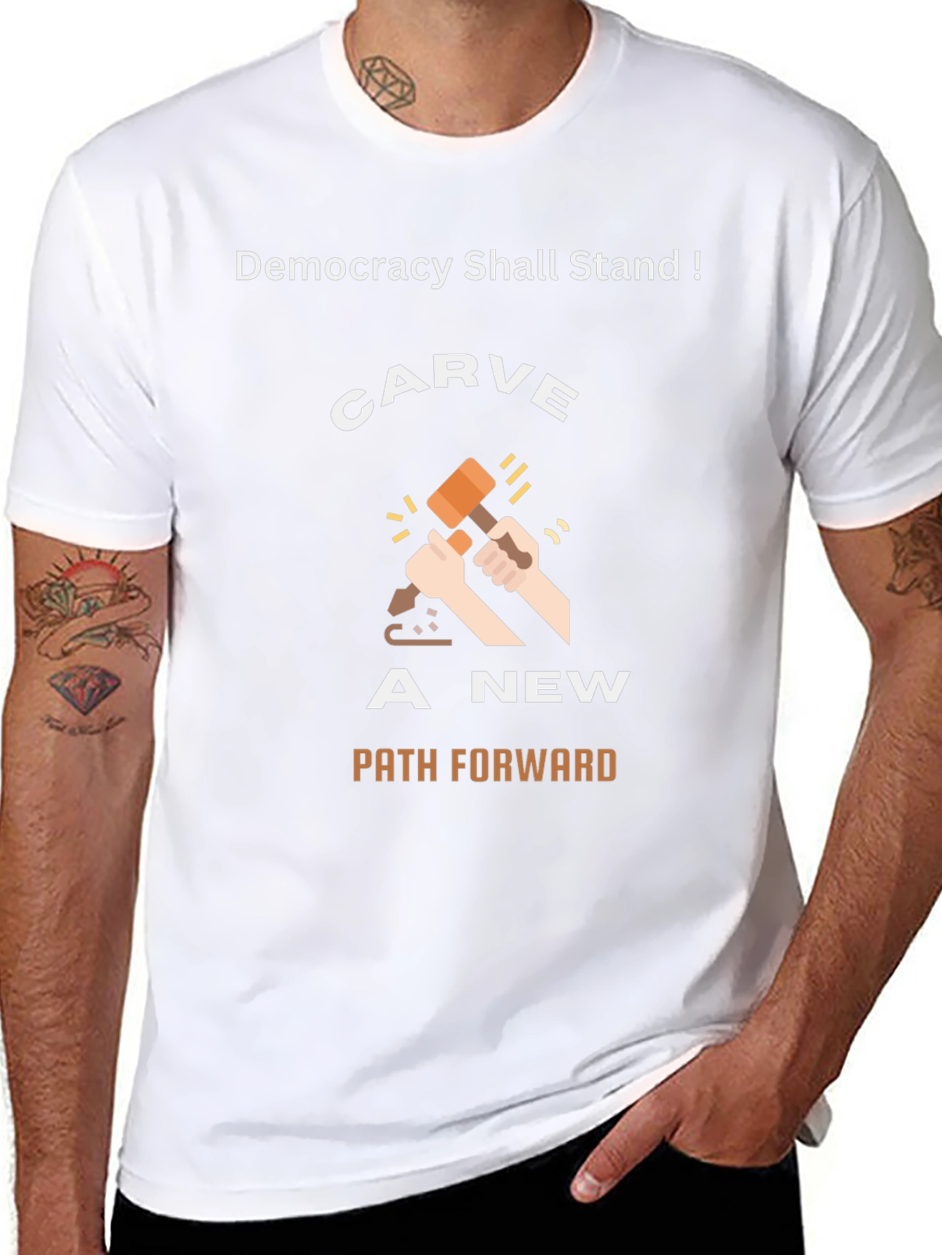 Democracy T-Shirt: Carve A New Path Forward