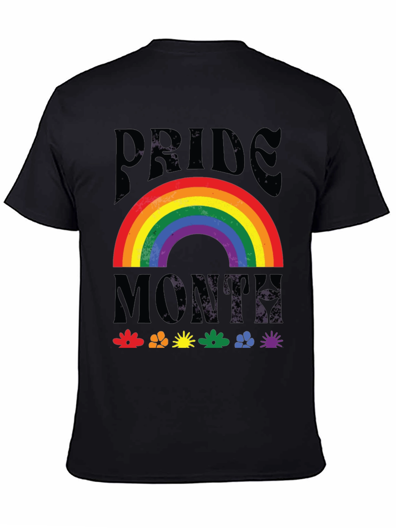 Pride Month Rainbow Graphic T-Shirt