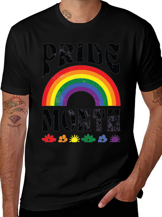 Pride Month Rainbow Graphic T-Shirt