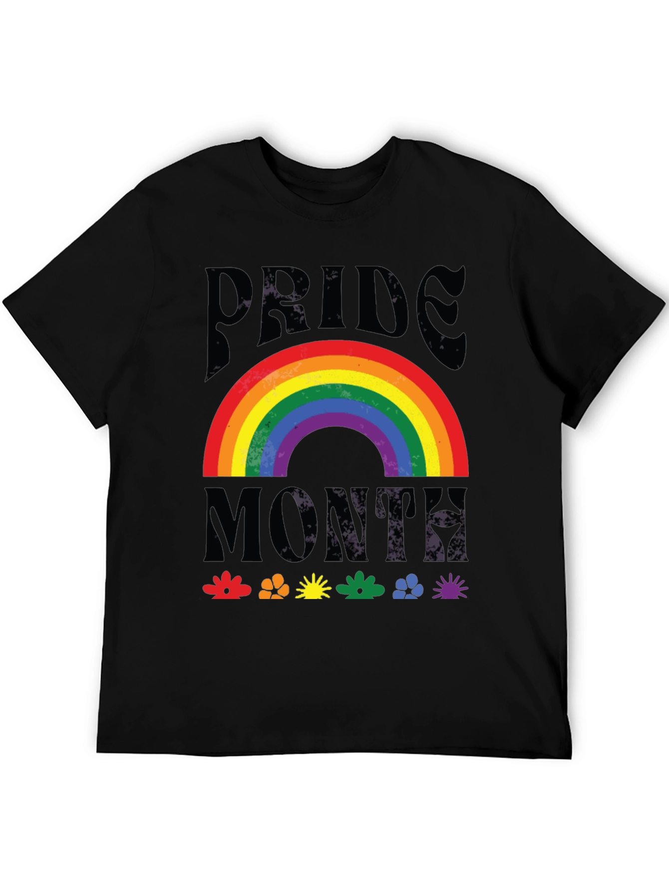 Pride Month Rainbow Graphic T-Shirt