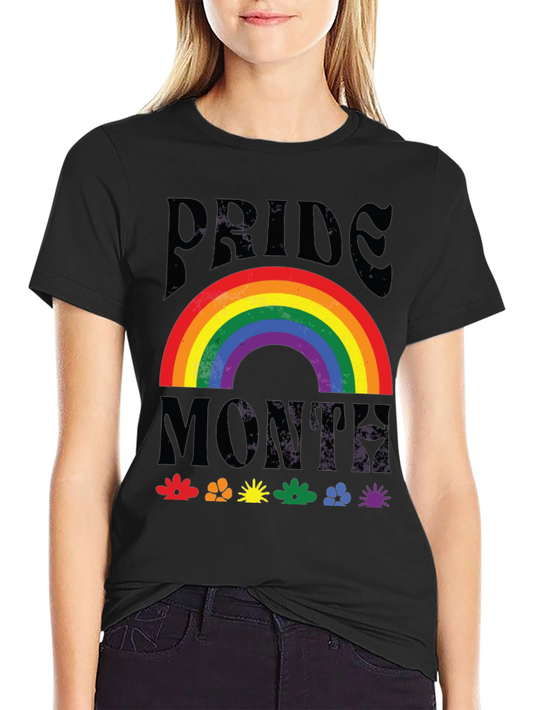 Pride Month Rainbow Graphic T-Shirt