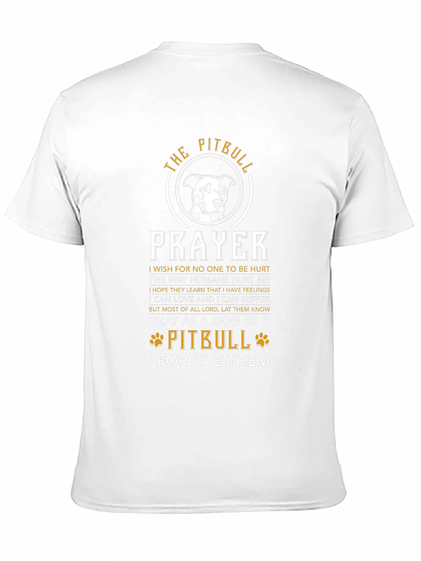 Pitbull Prayer Black Graphic T-Shirt