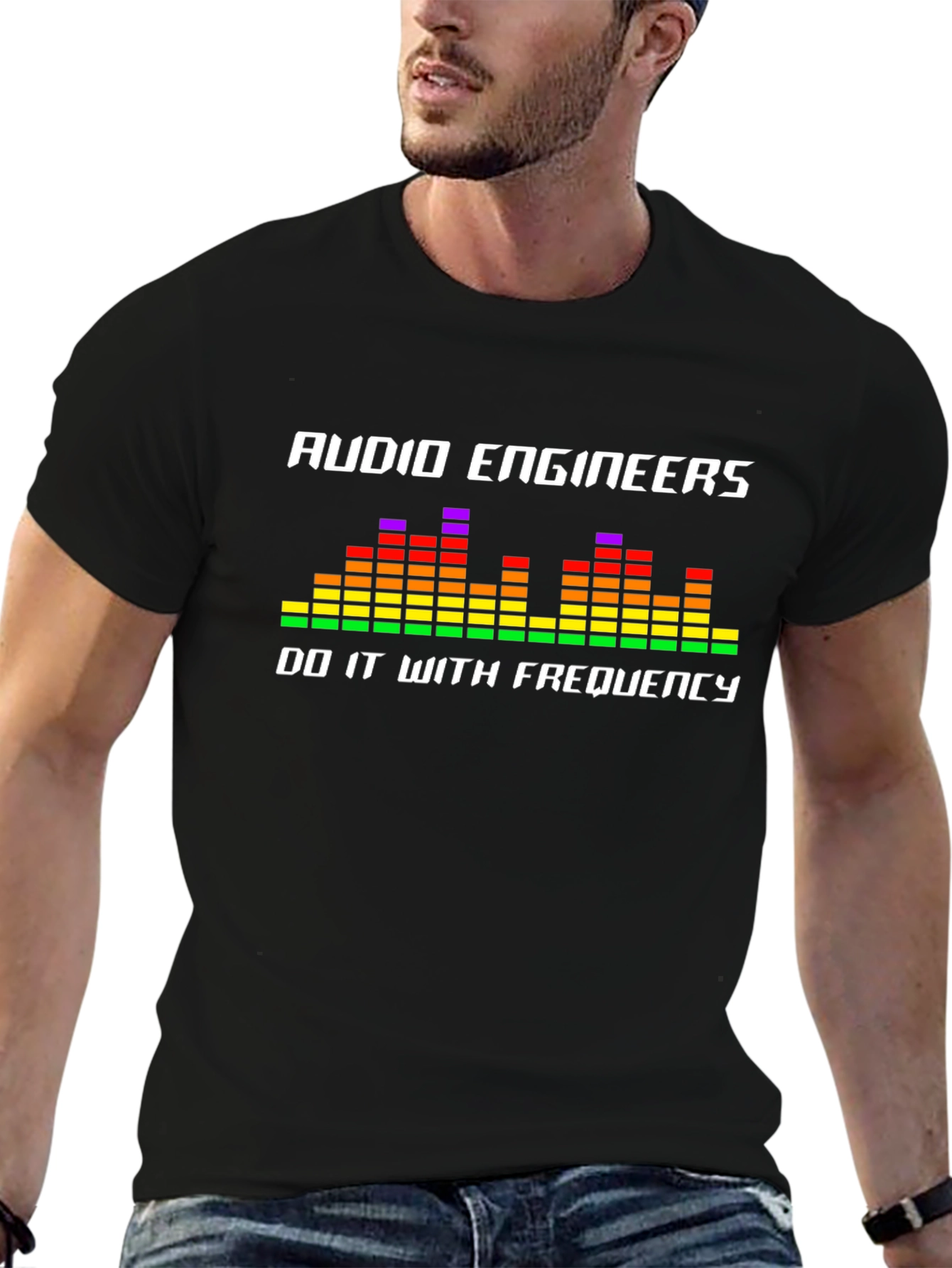 Audio Engineer Frequency Graphic T-Shirt