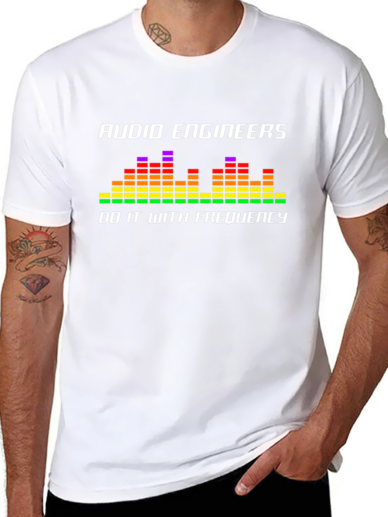Audio Engineer Frequency Graphic T-Shirt