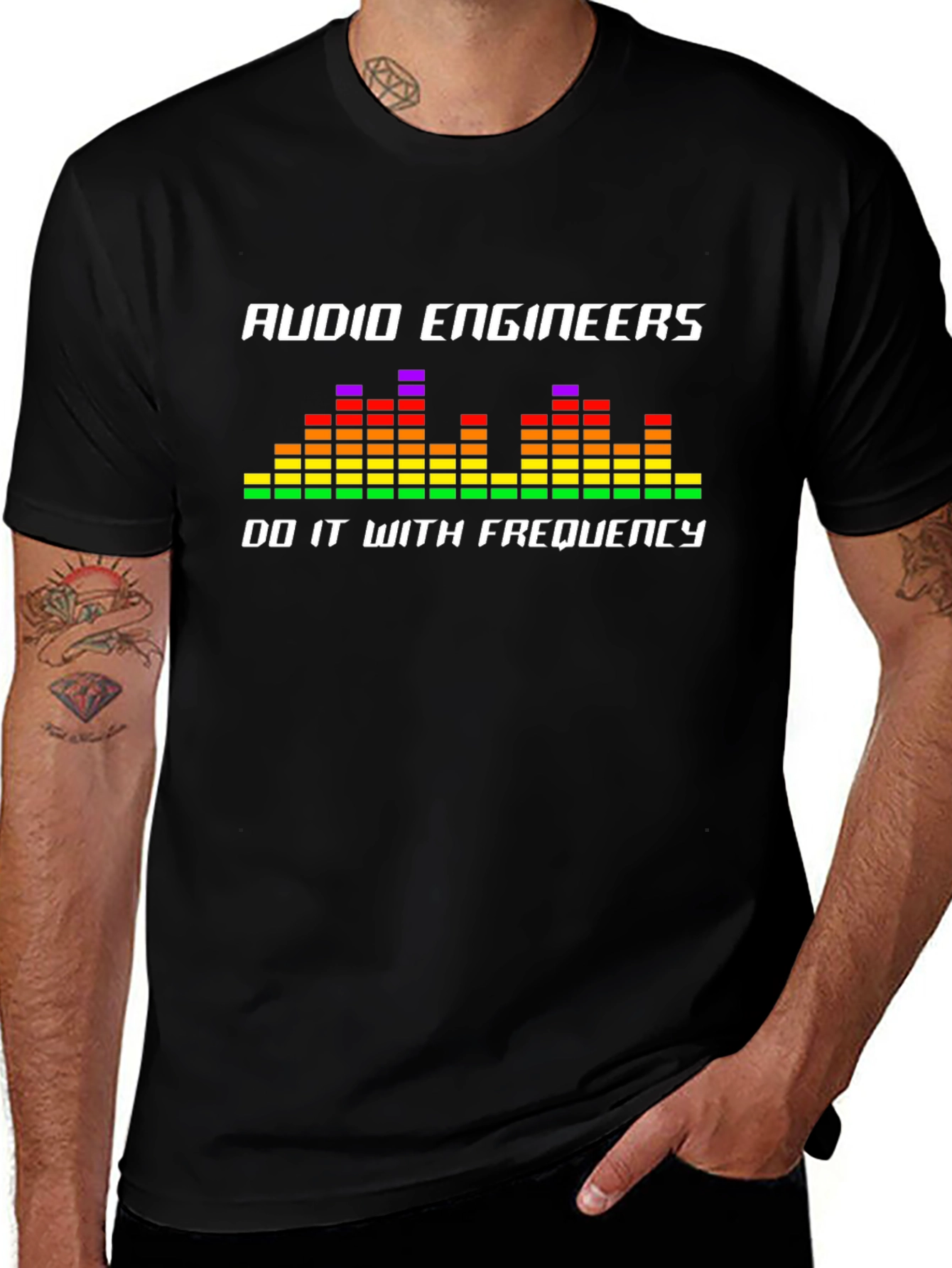 Audio Engineer Frequency Graphic T-Shirt