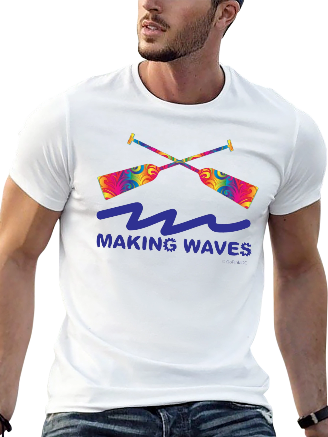 Making Waves Graphic T-Shirt - Paddles and Waves